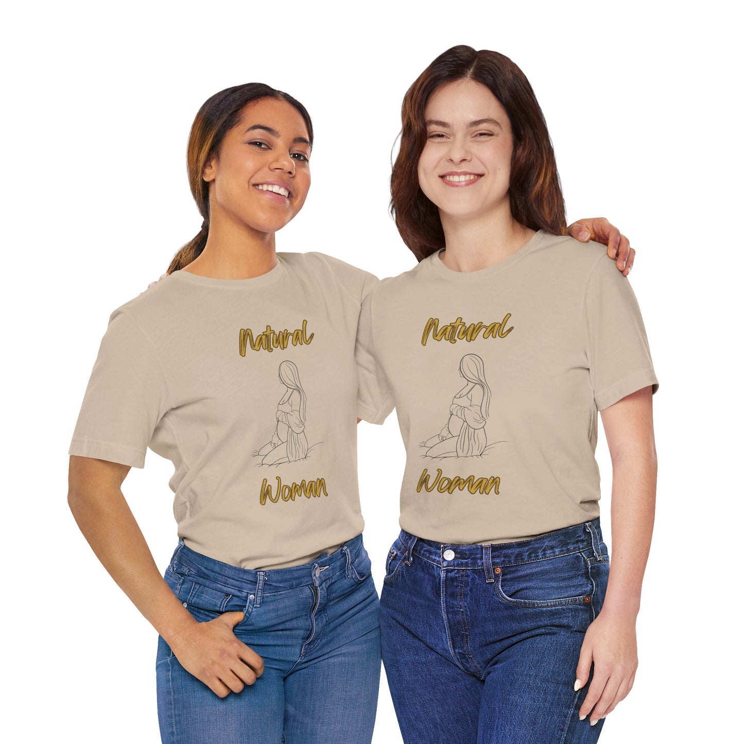 Natural Woman Expecting (BL) Short Sleeve T-Shirt