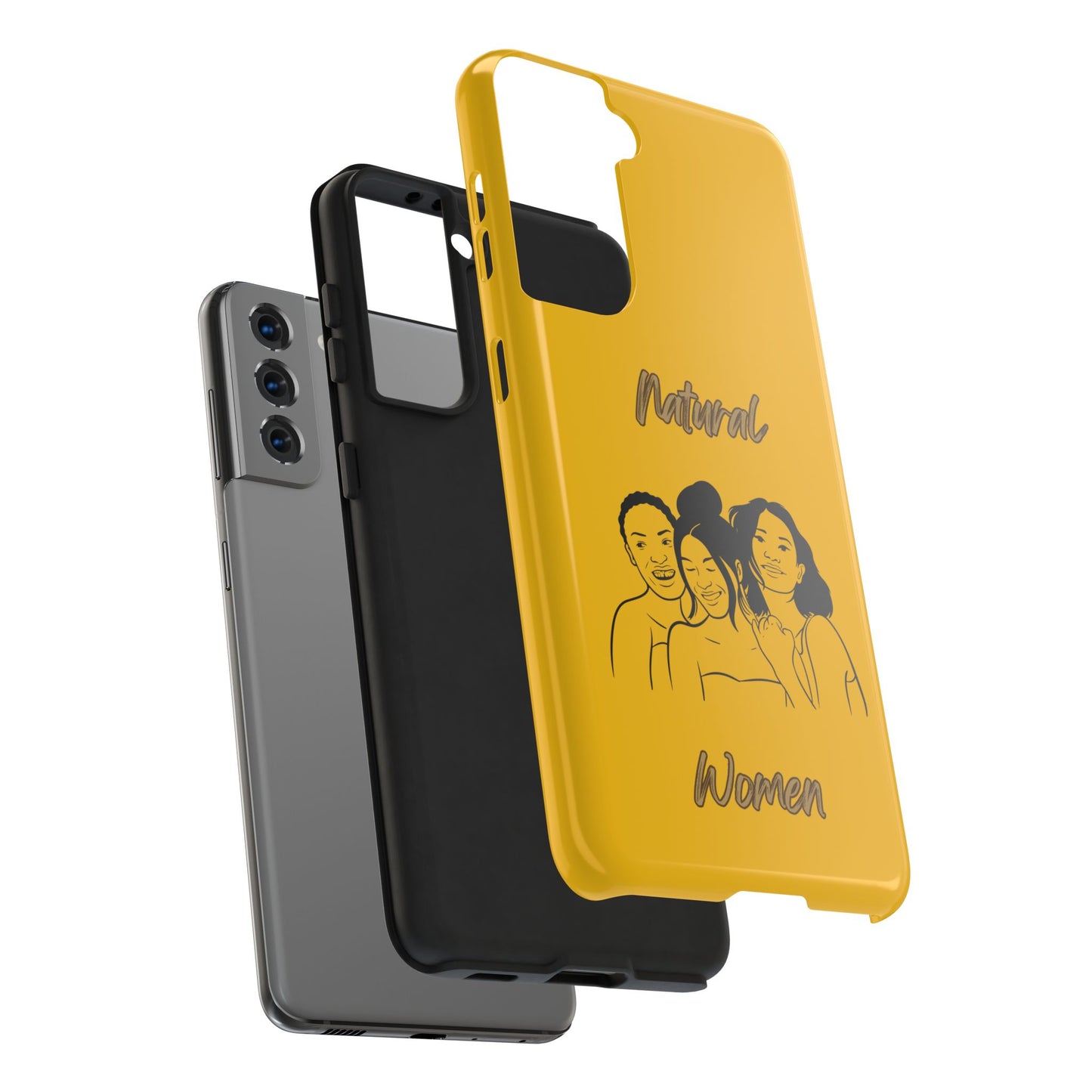 Natural Women Laughing Friends (BL)Tough Phone Cases YELLOW