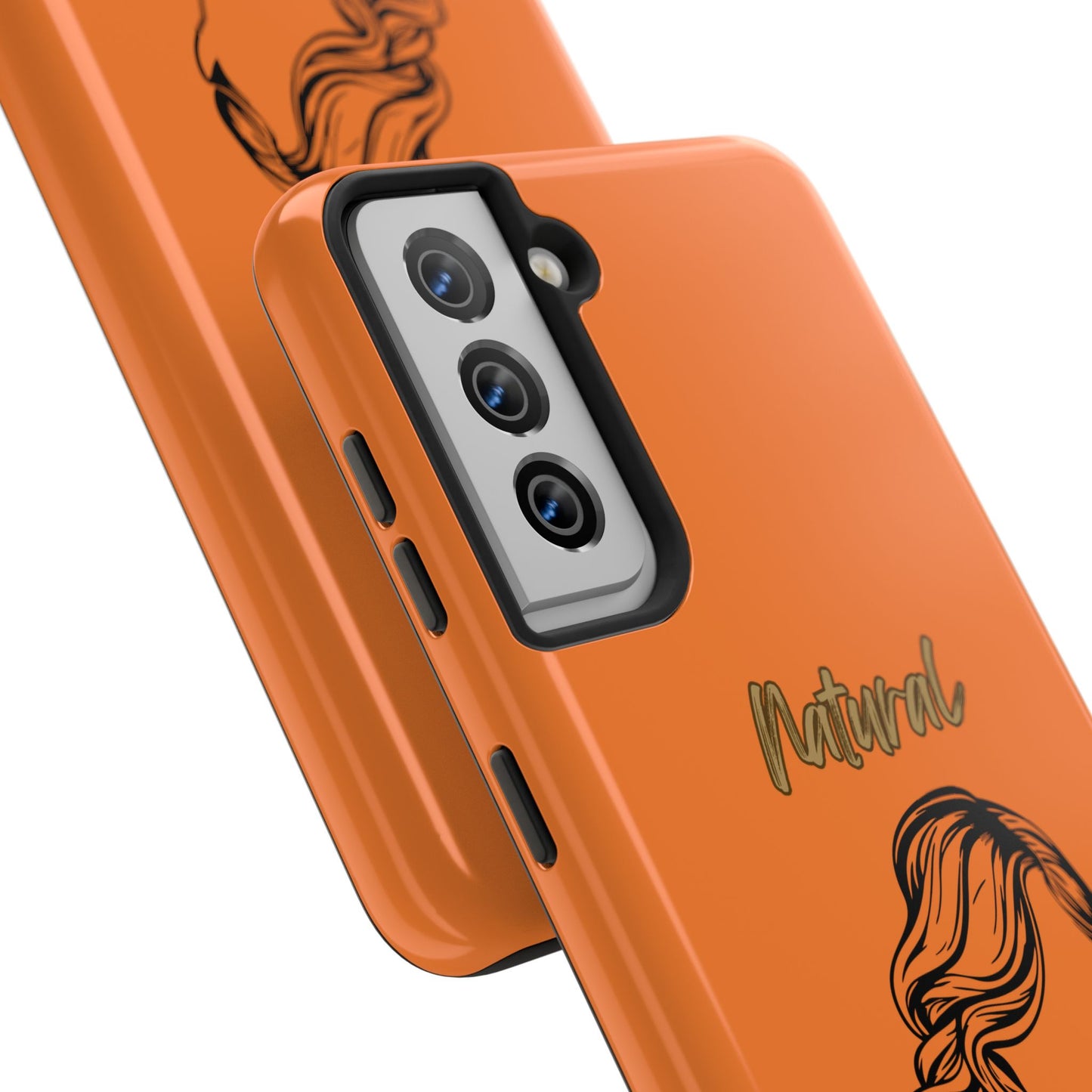 Natural Woman Long Curl (BL)Tough Phone Cases CRUSTA