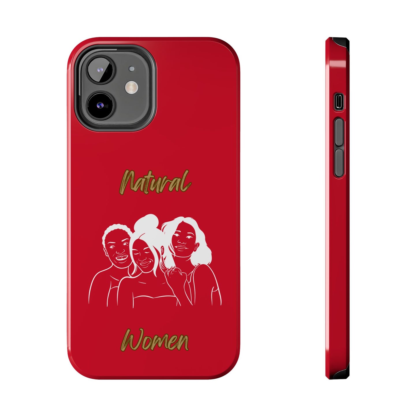 Natural Women Laughing Friends (WL)Tough Phone Cases DARK RED