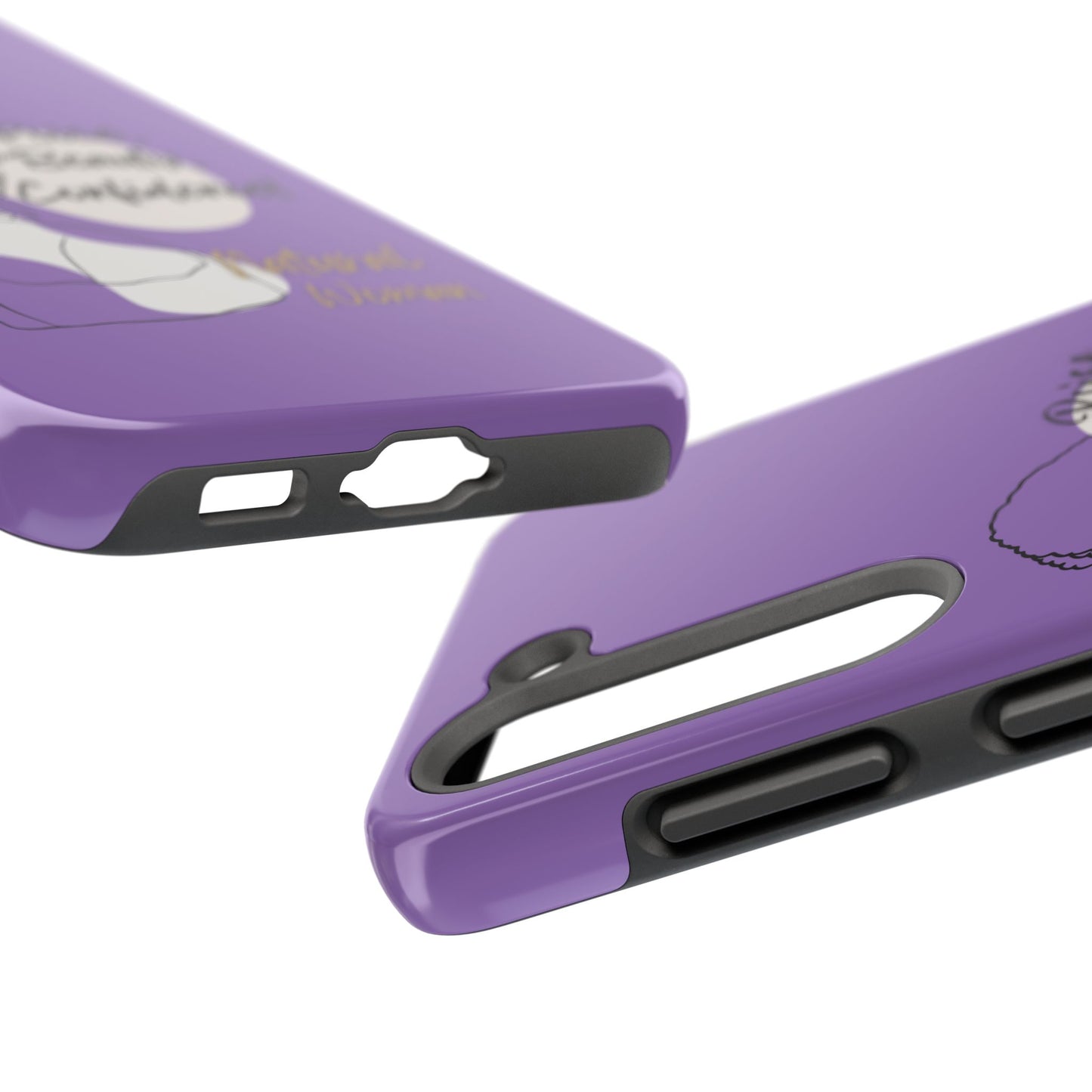 Natural Woman Puff (BL)Tough Phone Cases LIGHT PURPLE