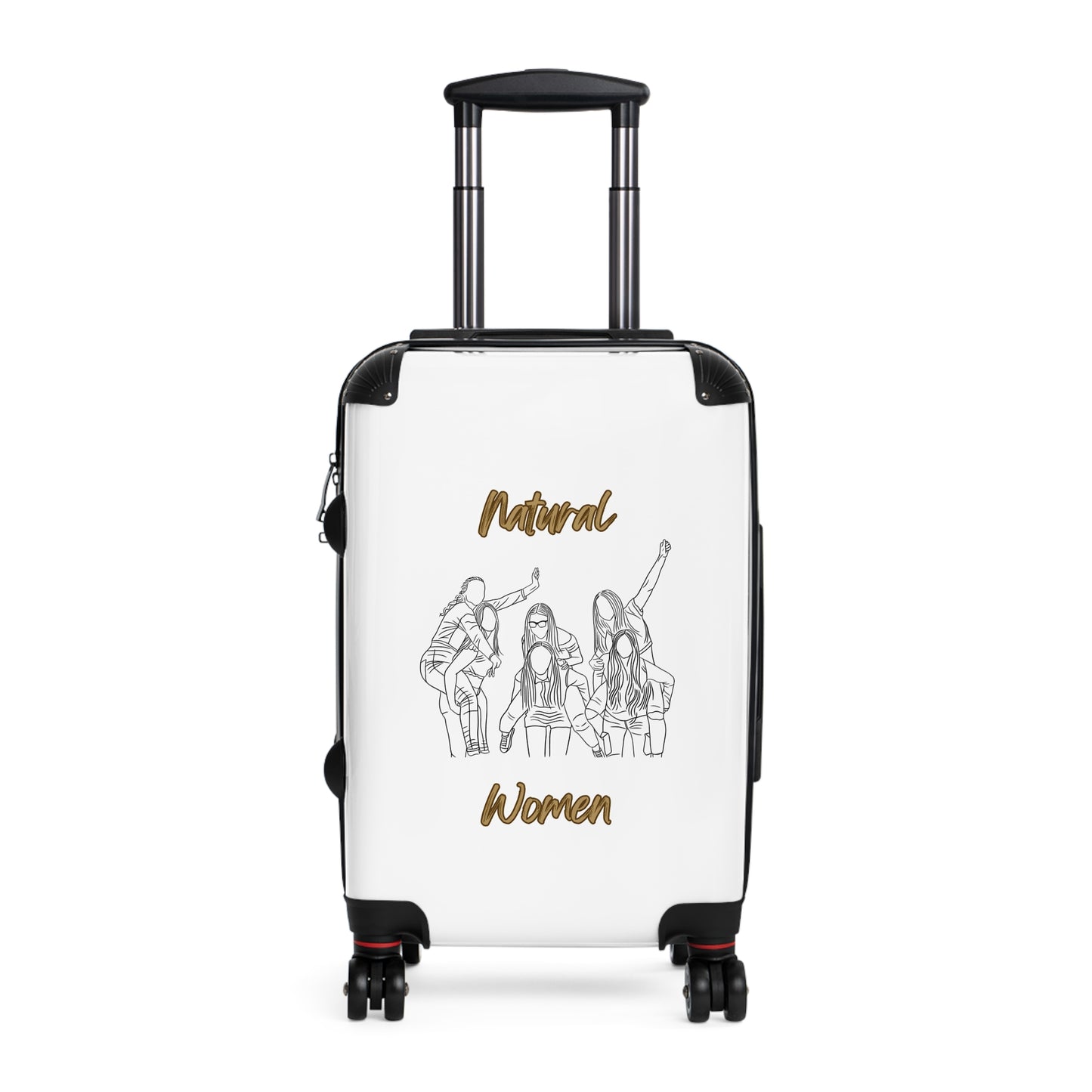 Natural Woman Piggy Back (BL) Suitcase WHITE