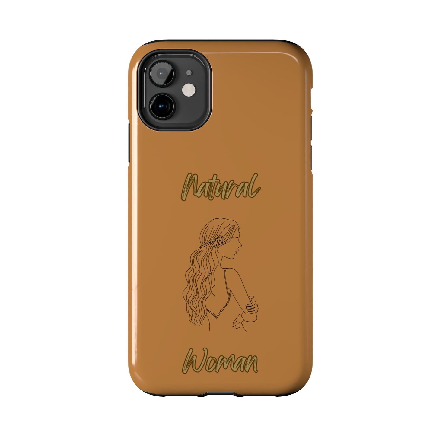 Natural Woman Young Woman (BL)Tough Phone Cases LIGHT BROWN