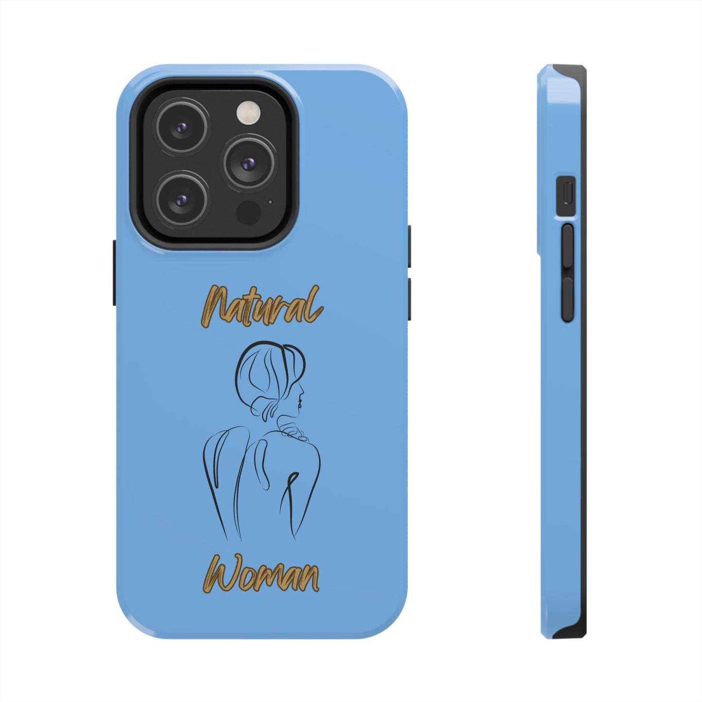 Natural Woman Back (BL)Tough Phone Cases LIGHT BLUE