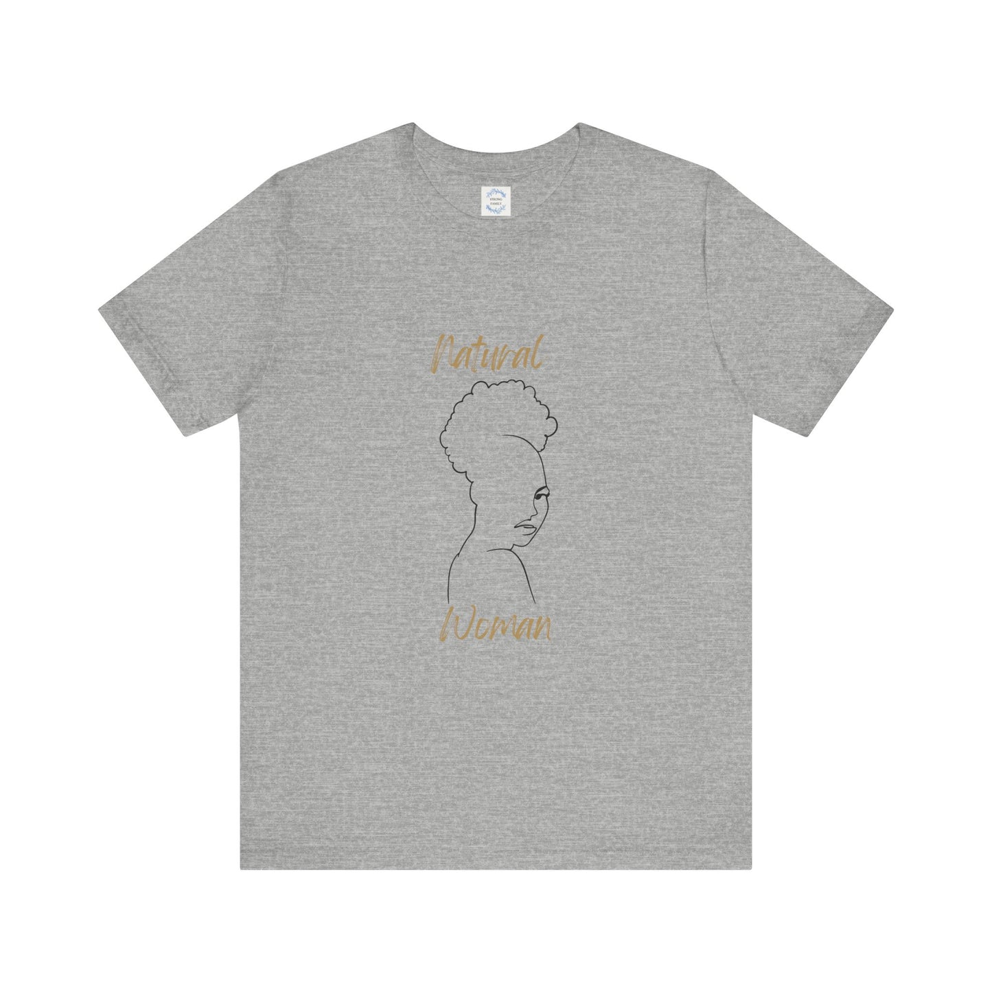 Natural Woman Twist Afro (BL) Short Sleeve T-Shirt