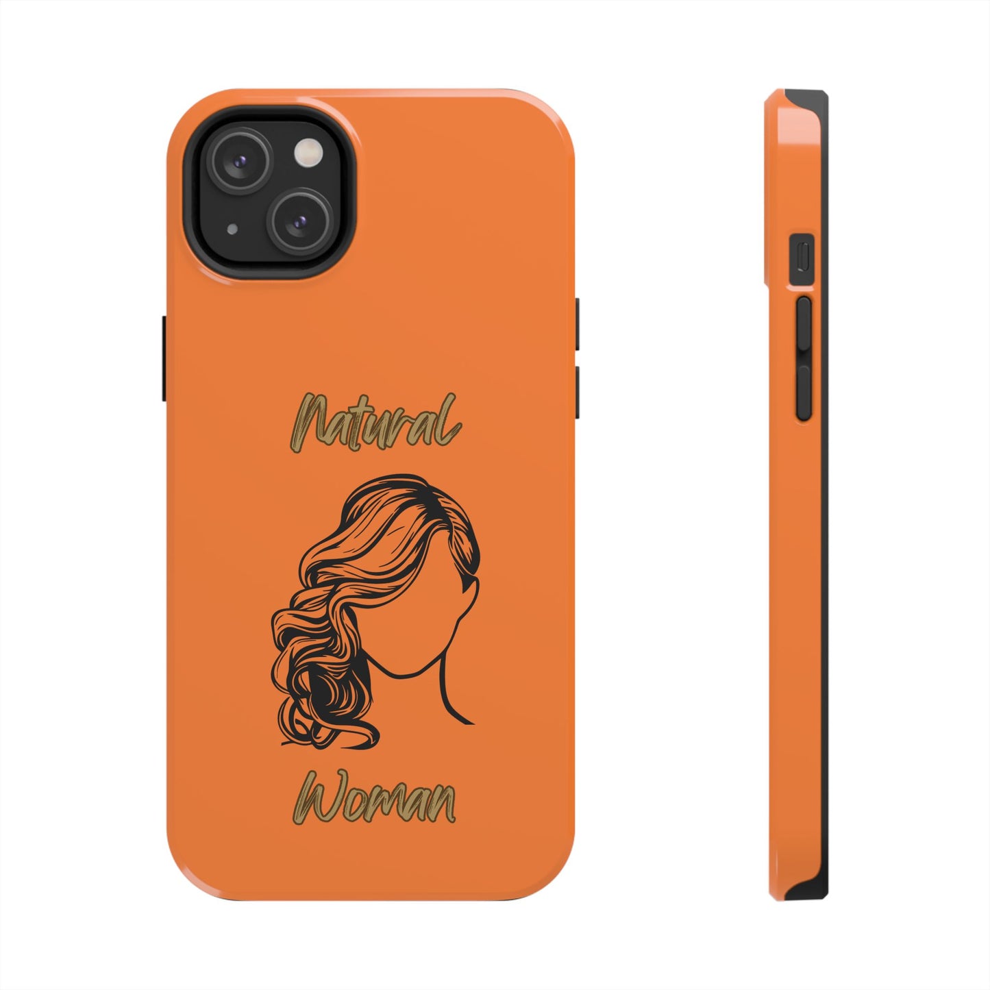 Natural Woman Long Curl (BL)Tough Phone Cases CRUSTA