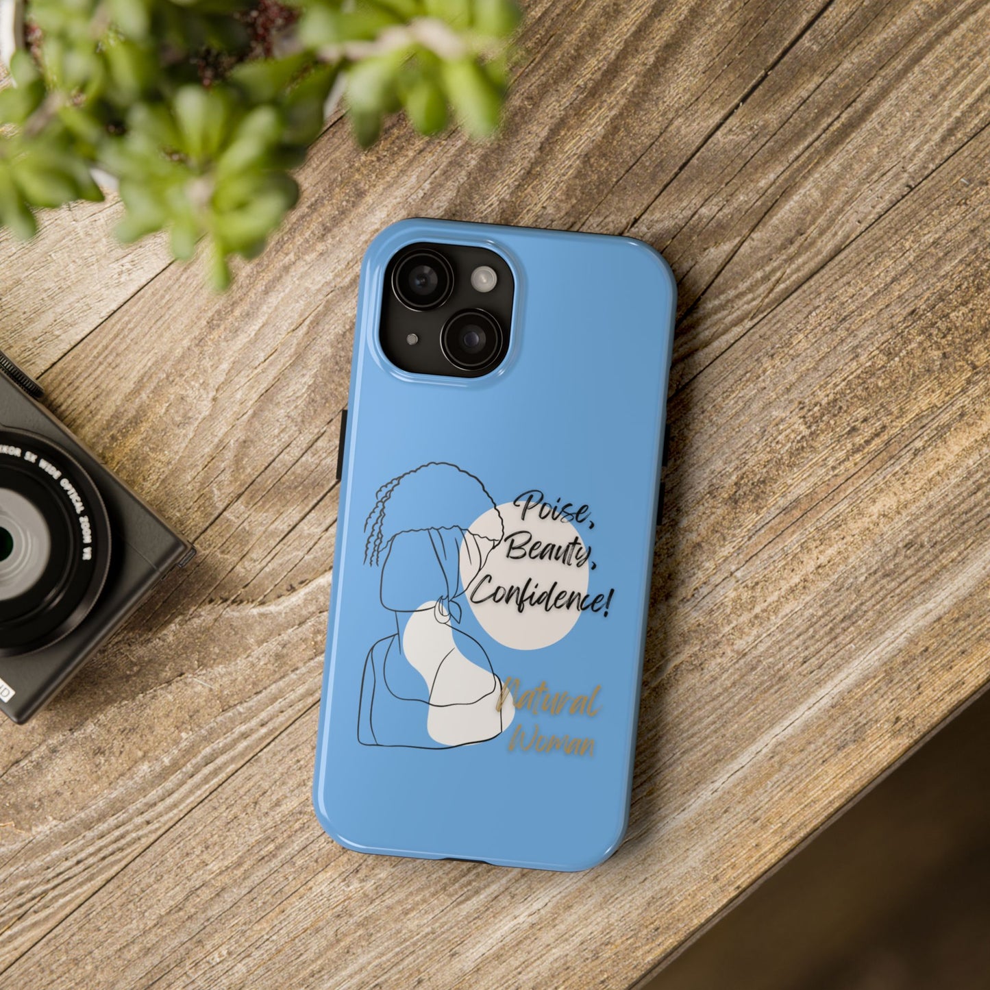 Natural Woman Puff (BL)Tough Phone Cases LIGHT BLUE