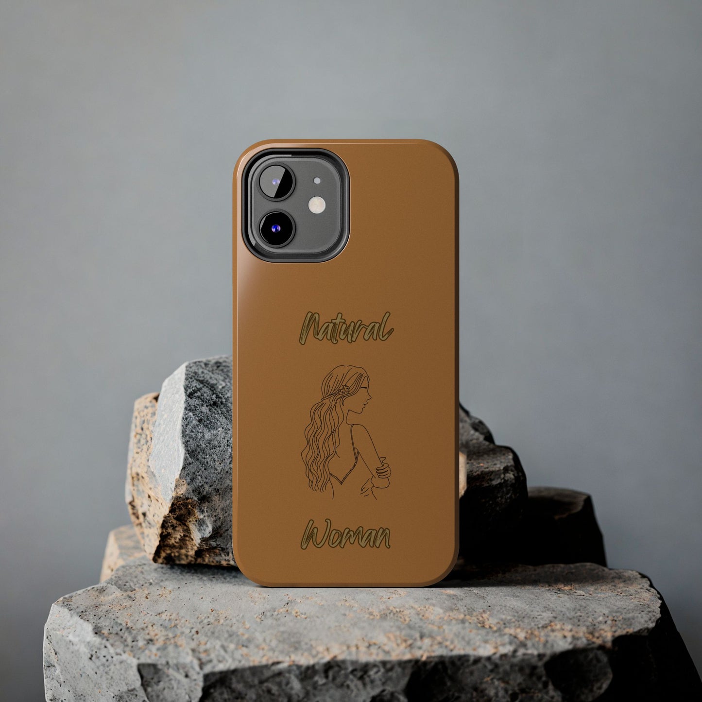 Natural Woman Young Woman (BL)Tough Phone Cases LIGHT BROWN