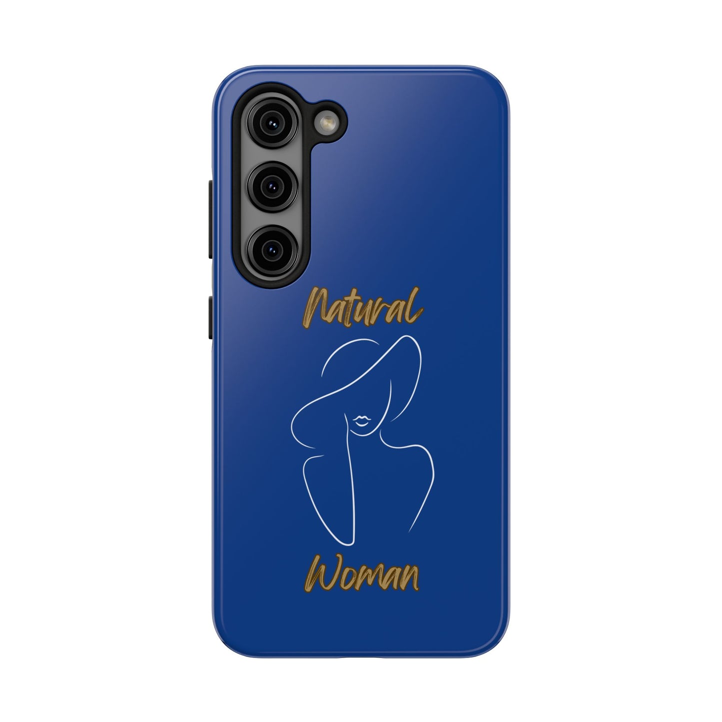 Natural Woman Sun Hat (WL) Tough Phone Cases DARK BLUE