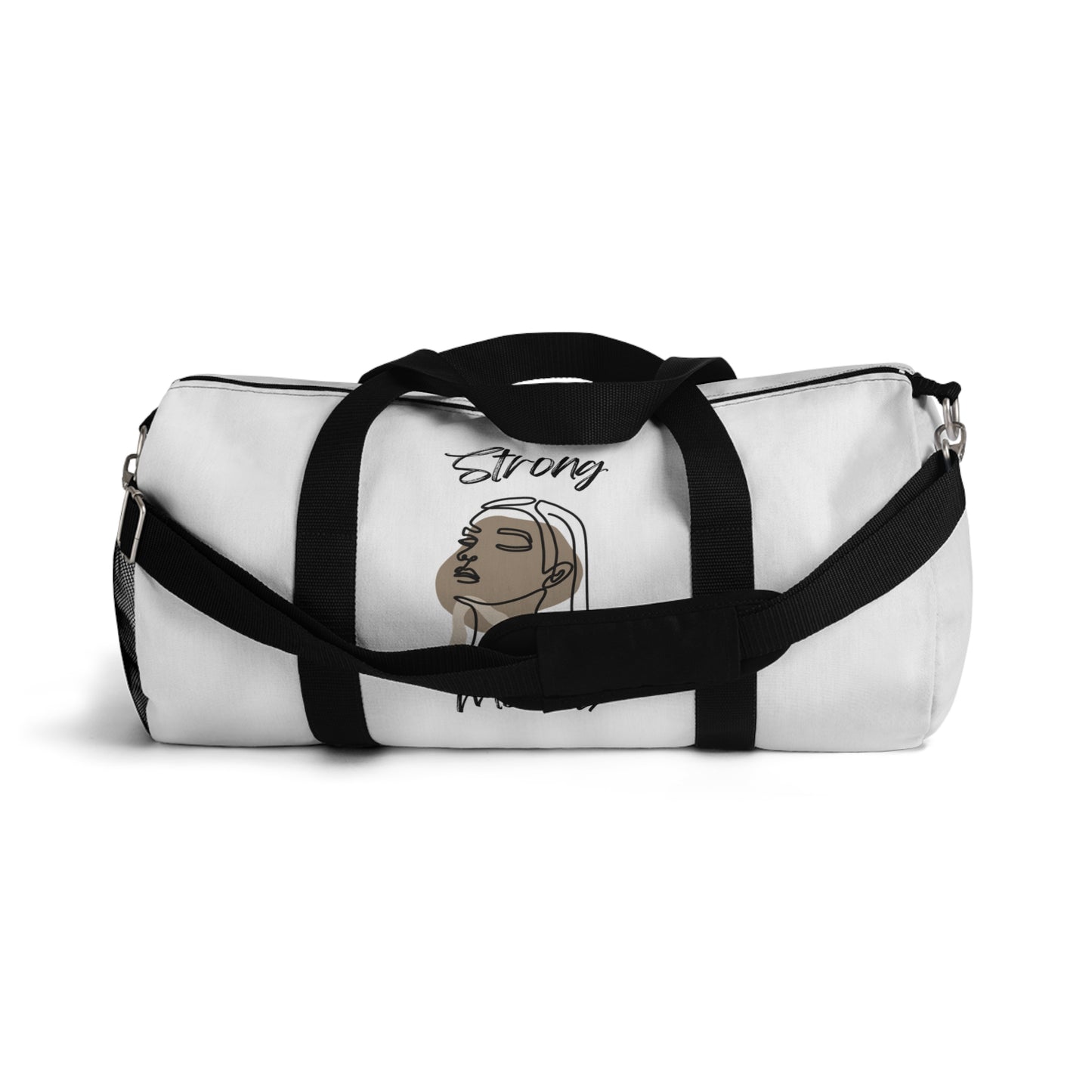 Strong Momma (BL) Duffel Bag WHITE