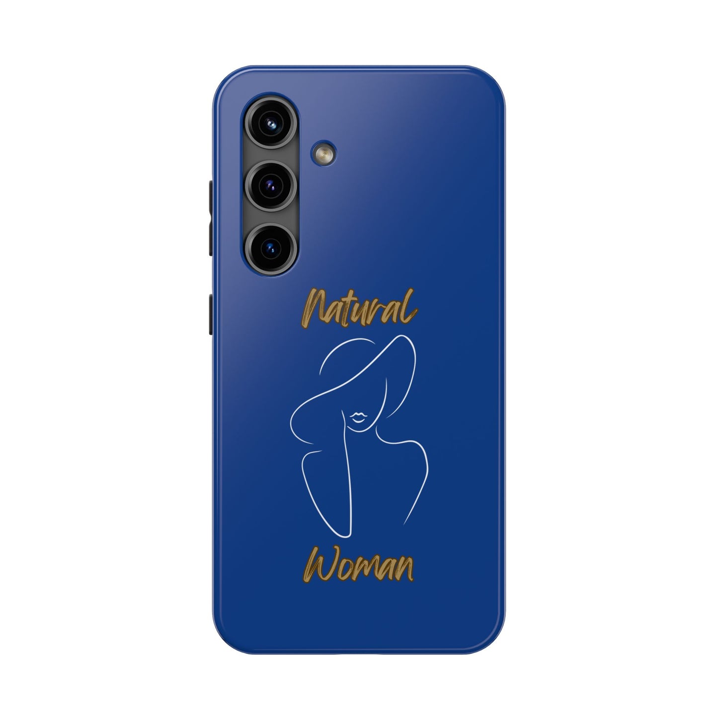 Natural Woman Sun Hat (WL) Tough Phone Cases DARK BLUE