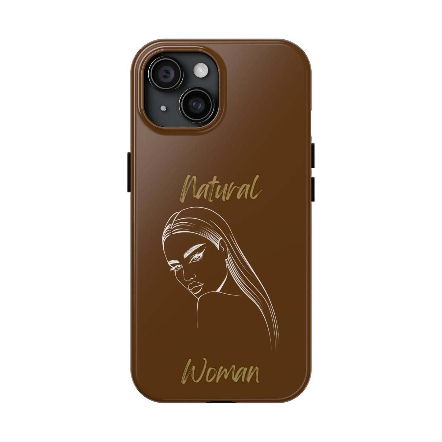Natural Woman The Stare (WL) Tough Phone Cases BROWN