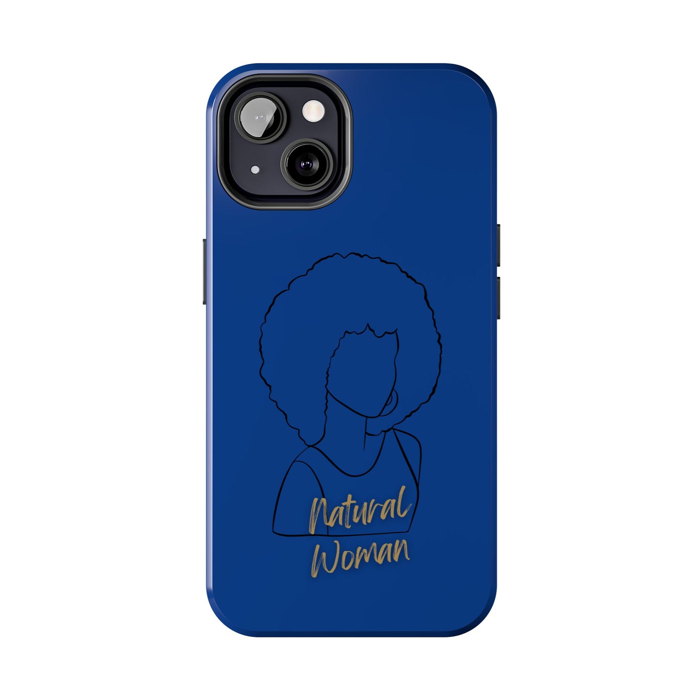 Natural Woman Afro (BL)Tough Phone Cases DARK BLUE