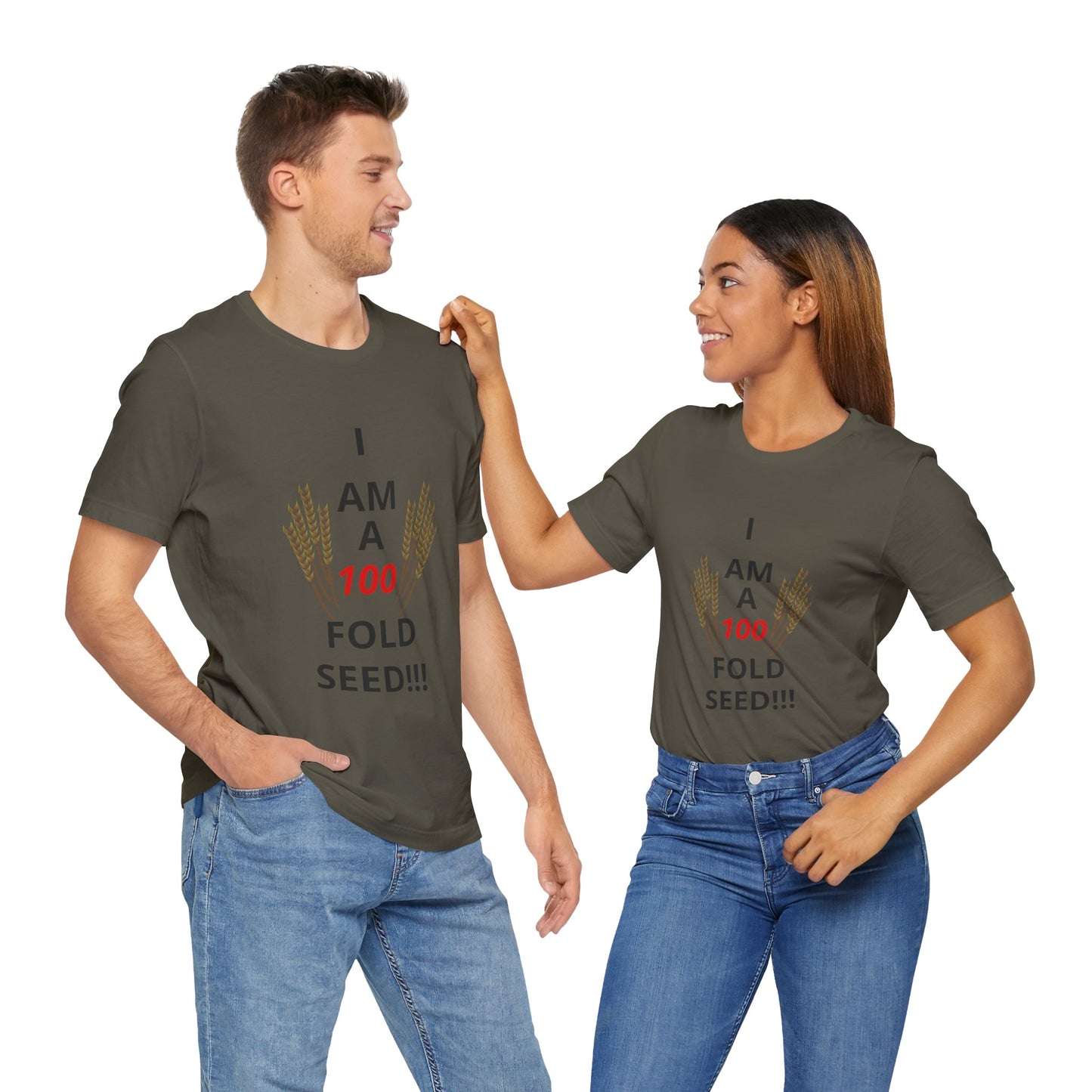 100 Fold Seed (BL)Unisex Jersey Short Sleeve T-Shirt