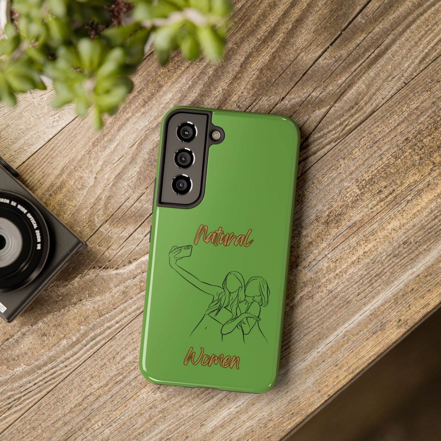 Natural Woman Friends Selfie (BL)Tough Phone Cases GREEN