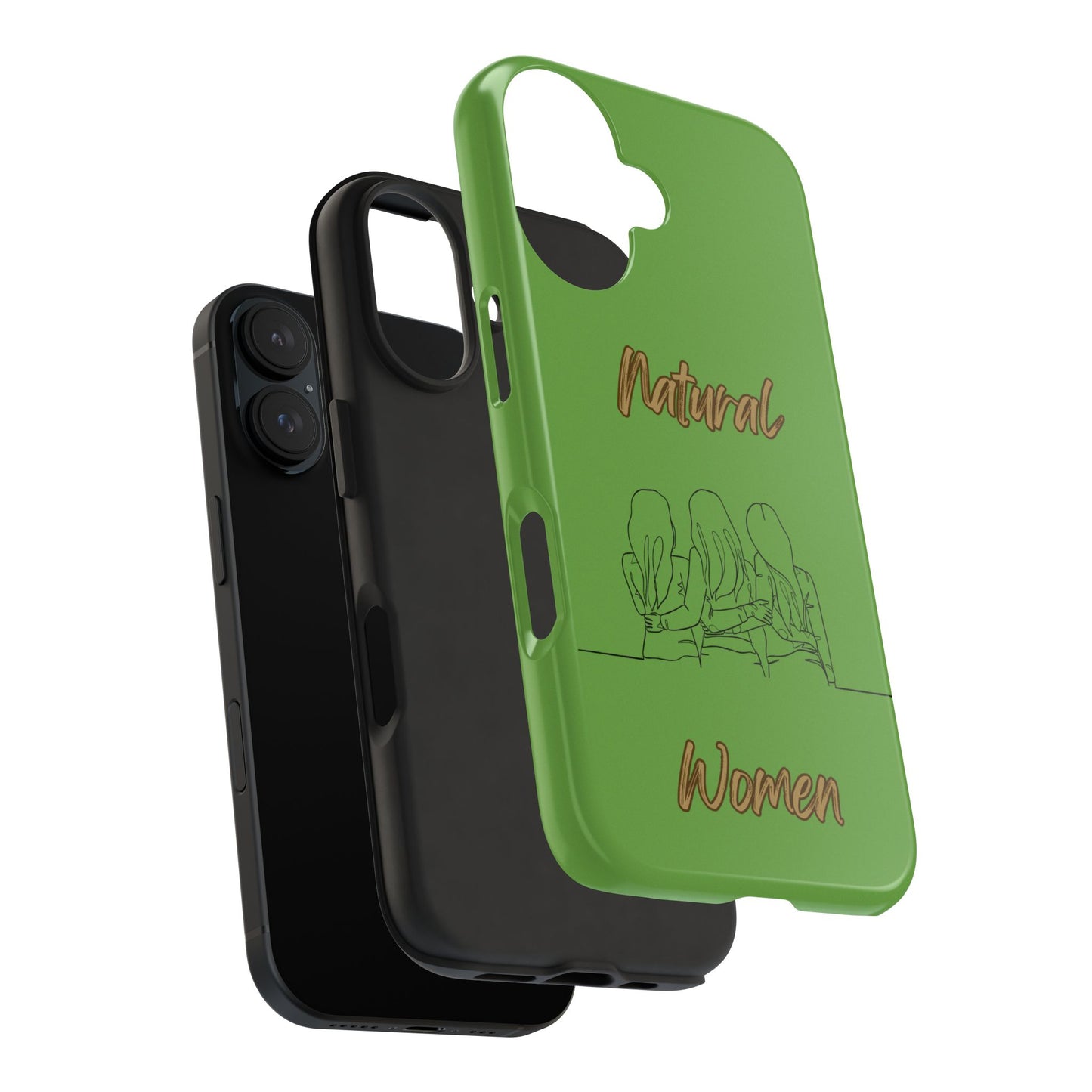 Natural Woman Loving Friends (BL)Tough Phone Cases GREEN