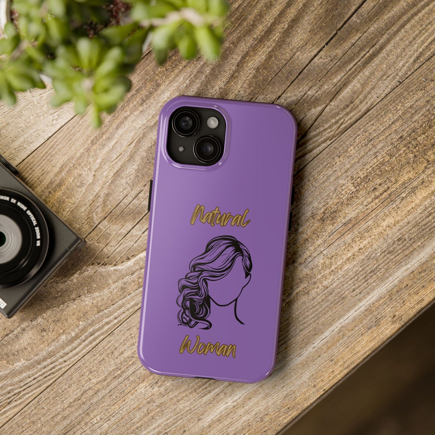 Natural Woman Long Curl (BL)Tough Phone Cases LIGHT PURPLE