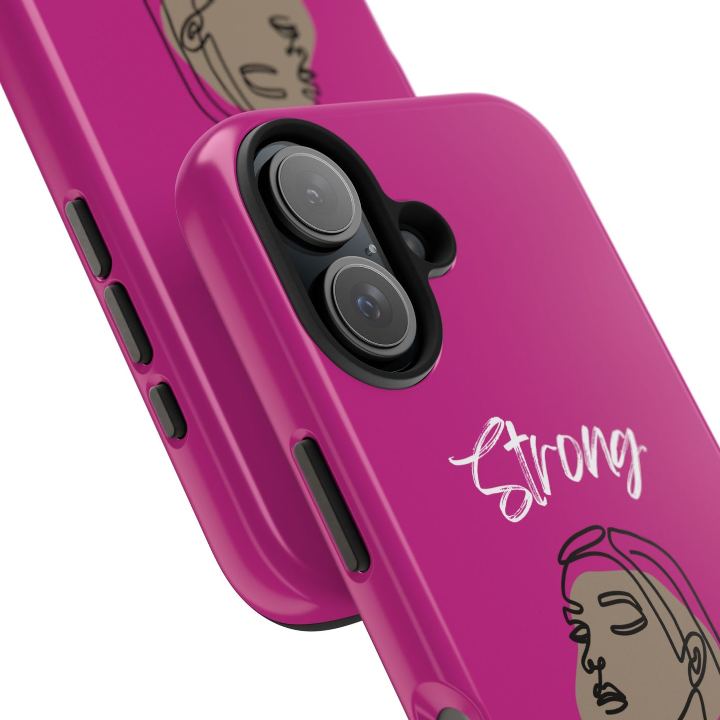 Strong Momma (WL) Tough Phone Cases PINK