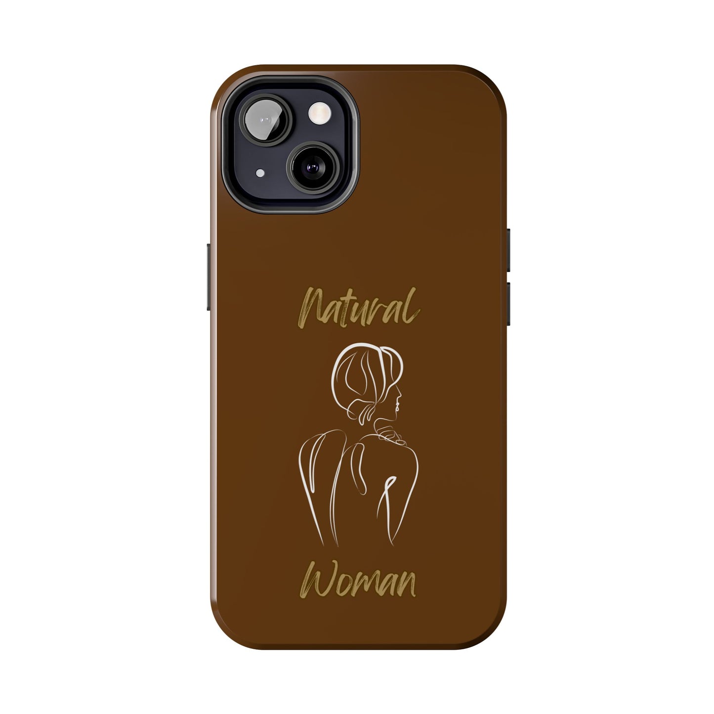Natural Woman Back (WL)Tough Phone Cases BROWN