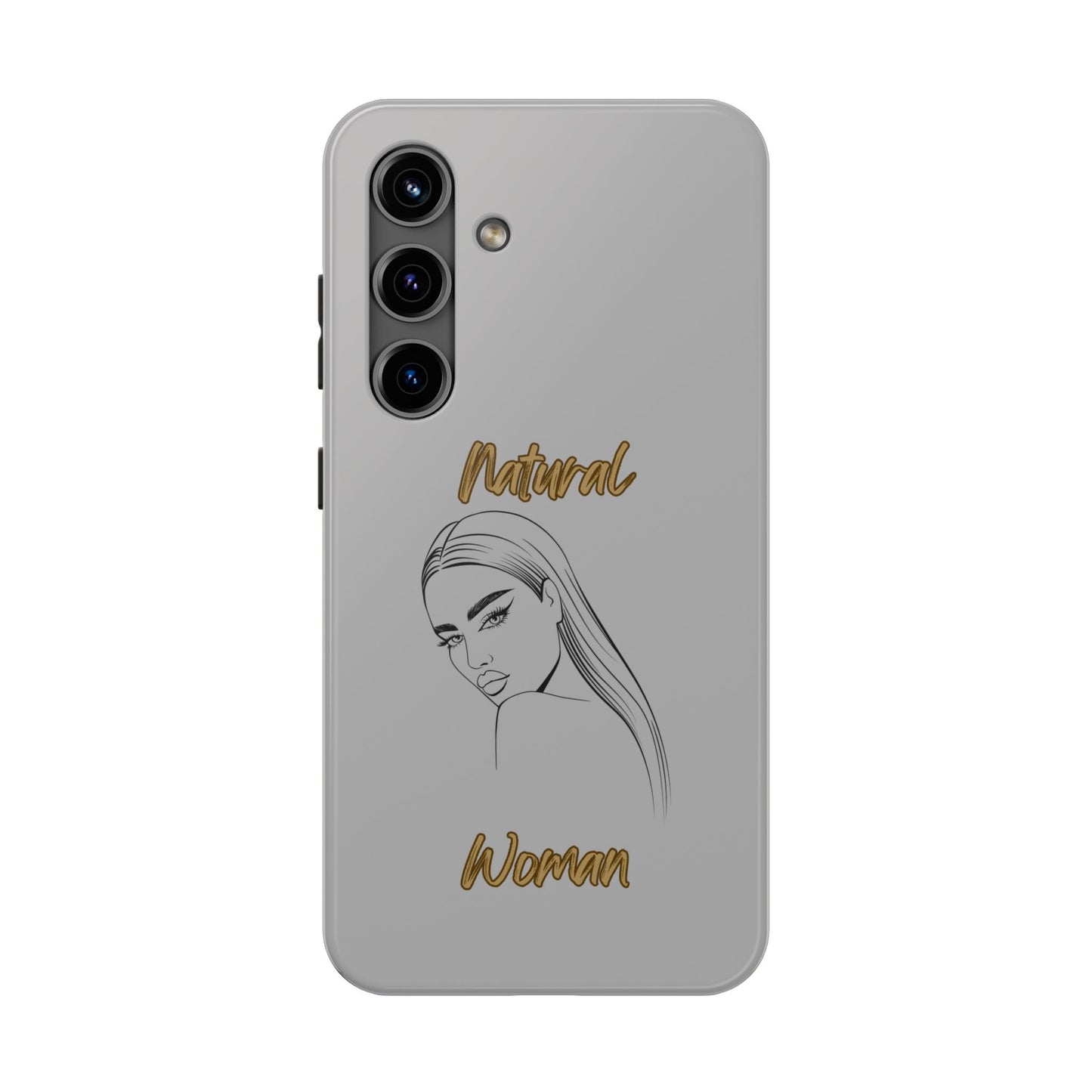 Natural Woman The Stare (BL)Tough Phone Cases LIGHT GREY