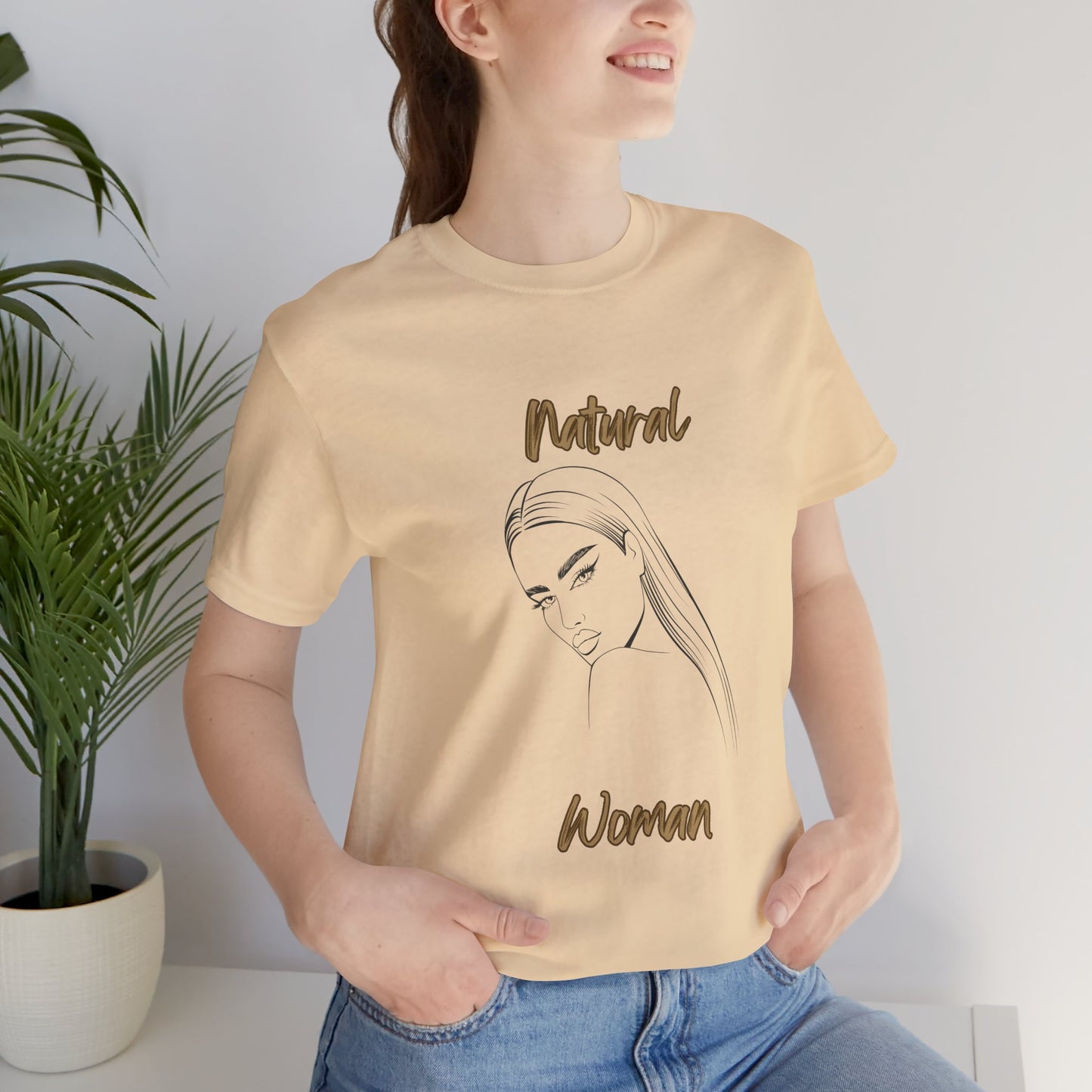 Natural Woman The Stare (BL) Short Sleeve T-Shirt