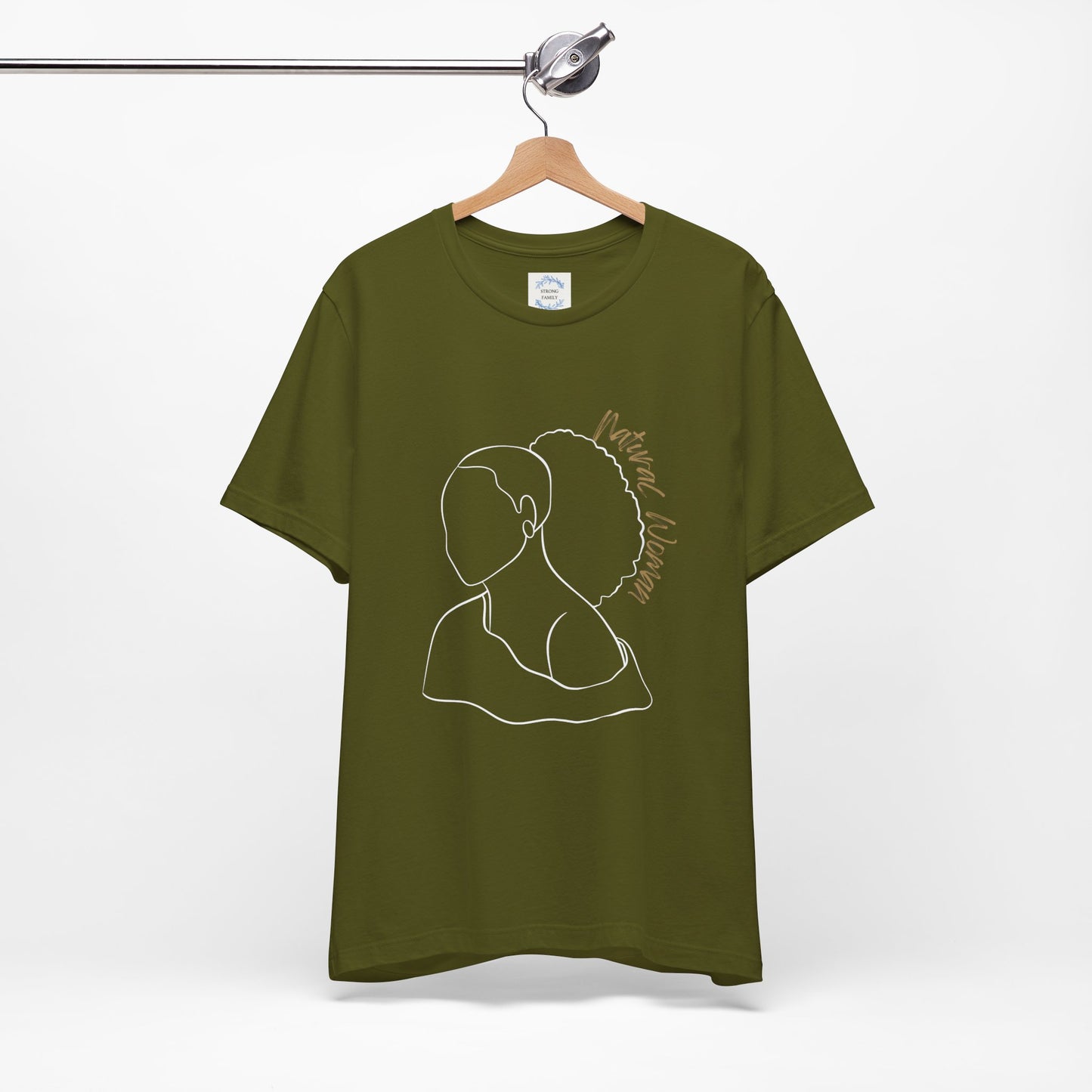 Natural Woman Behind Head Puff (WL) Short Sleeve T-Shirt