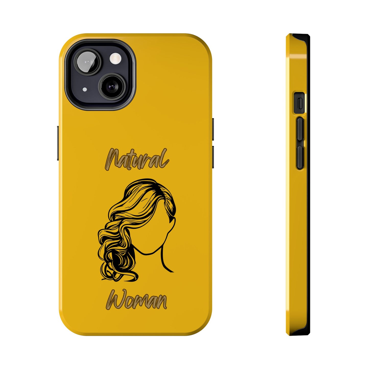 Natural Woman Long Curl (BL)Tough Phone Cases YELLOW