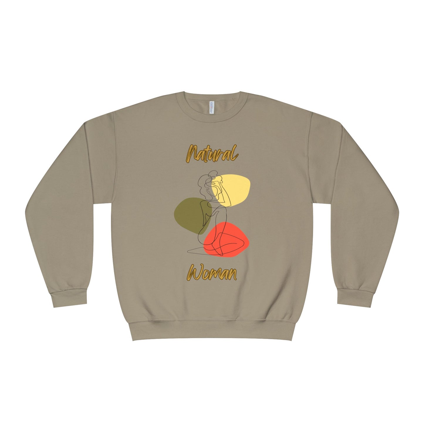 Natural Woman Colorful Pose (BL) Crewneck Sweatshirt