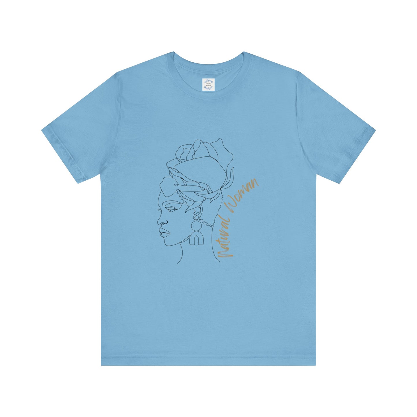 Natural Woman Flower Wrap (BL) Short Sleeve T-Shirt