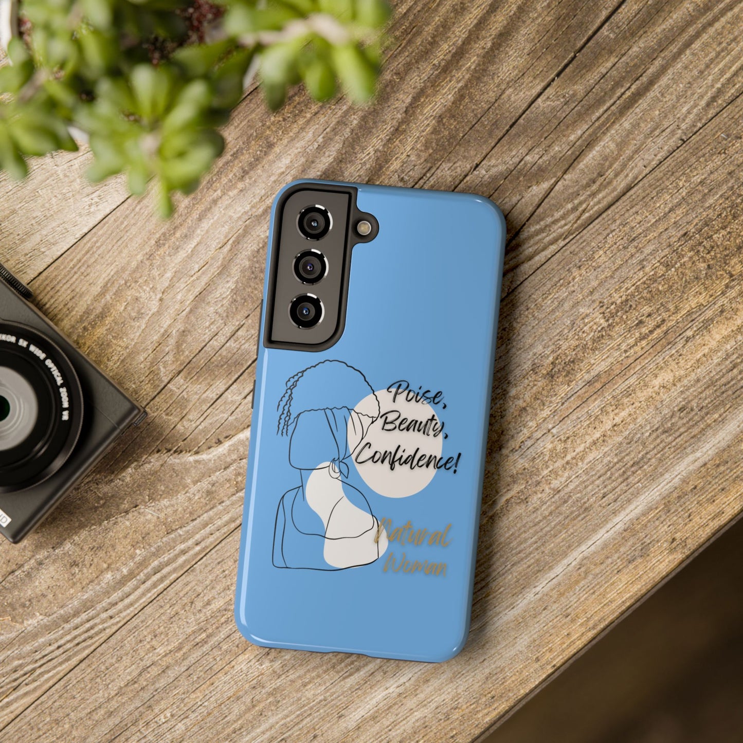 Natural Woman Puff (BL)Tough Phone Cases LIGHT BLUE