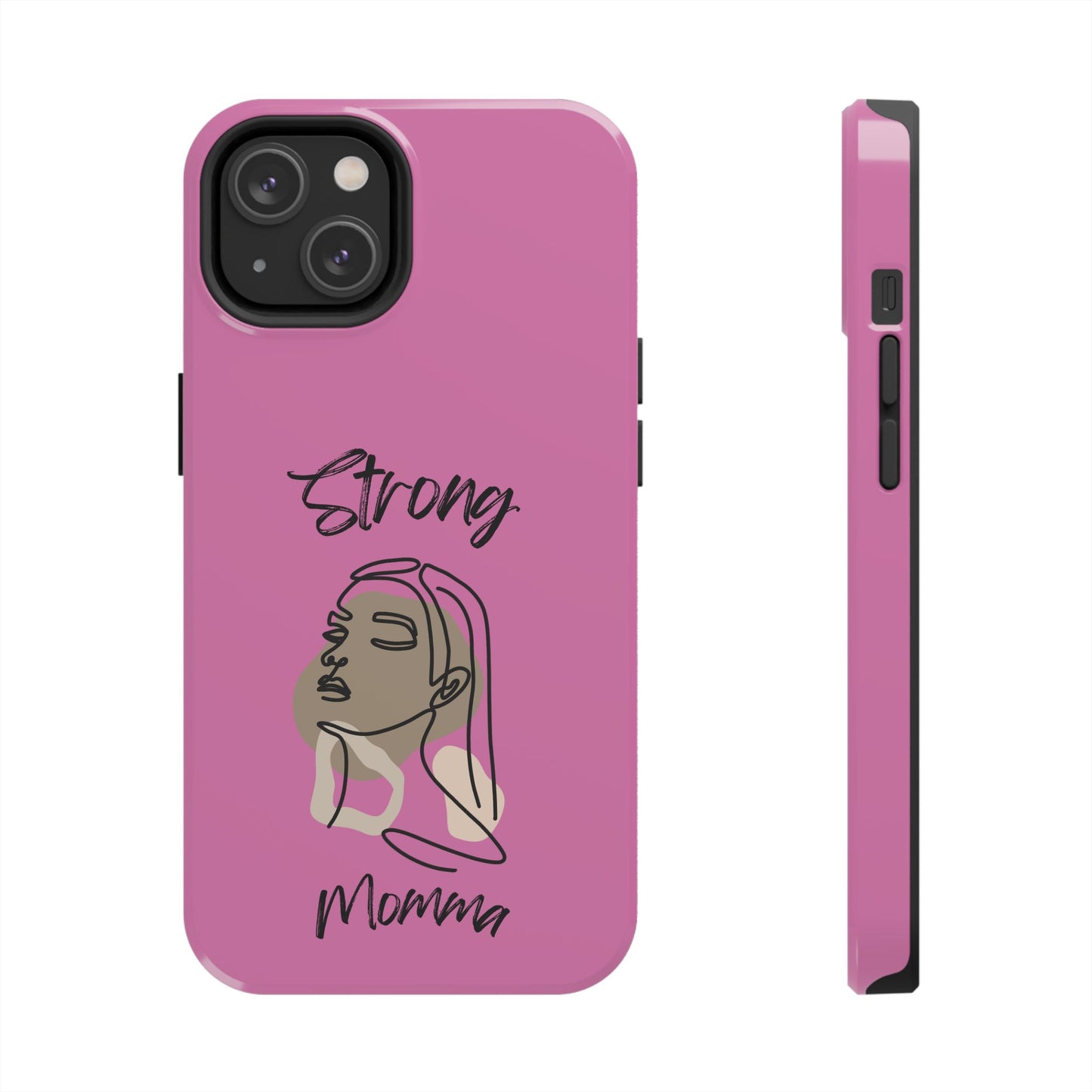STRONG MOMMA Samsung Galaxy Tough Phone Cases (BL) Light Pink