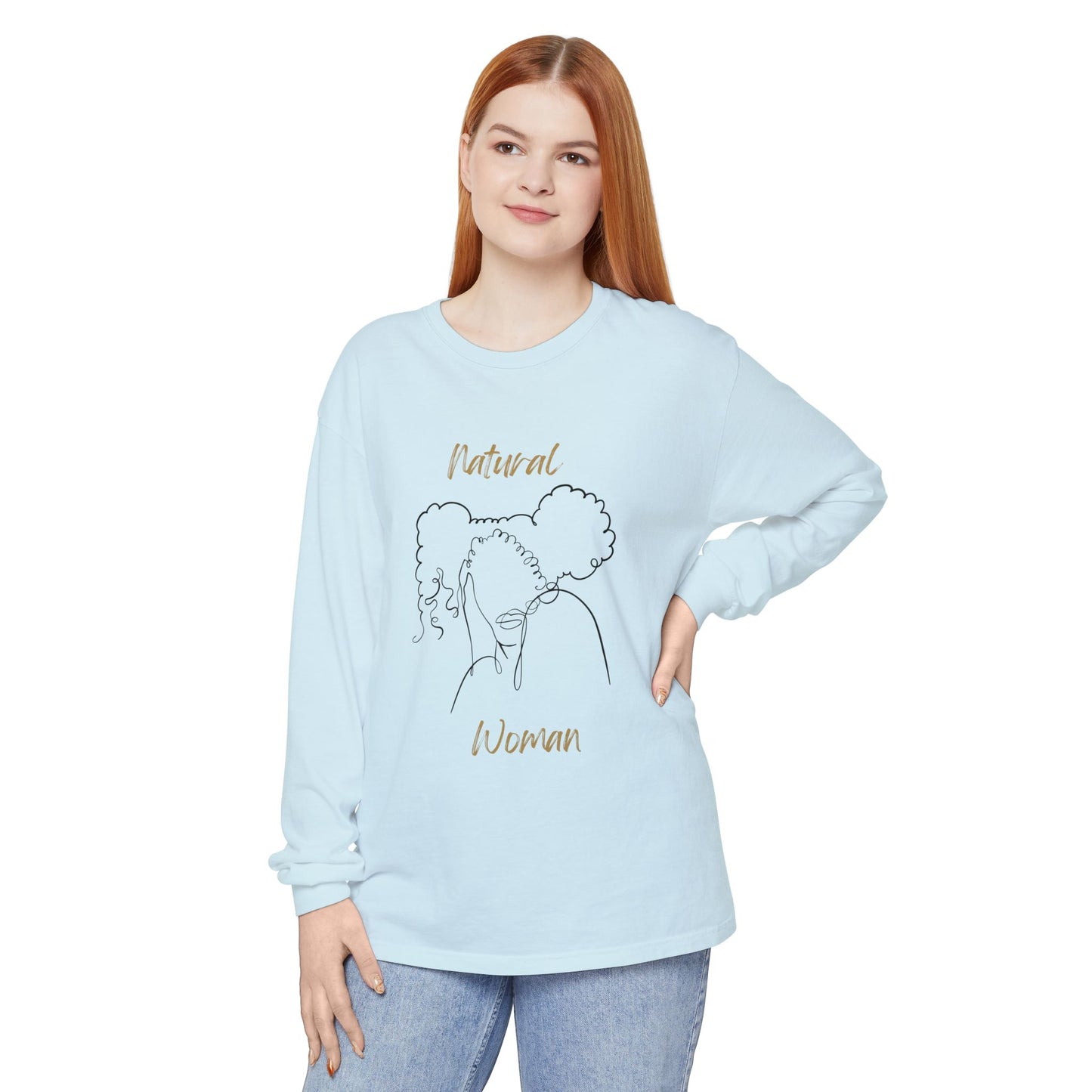Natural Woman Twin Puffs (BL) Long Sleeve T-Shirt