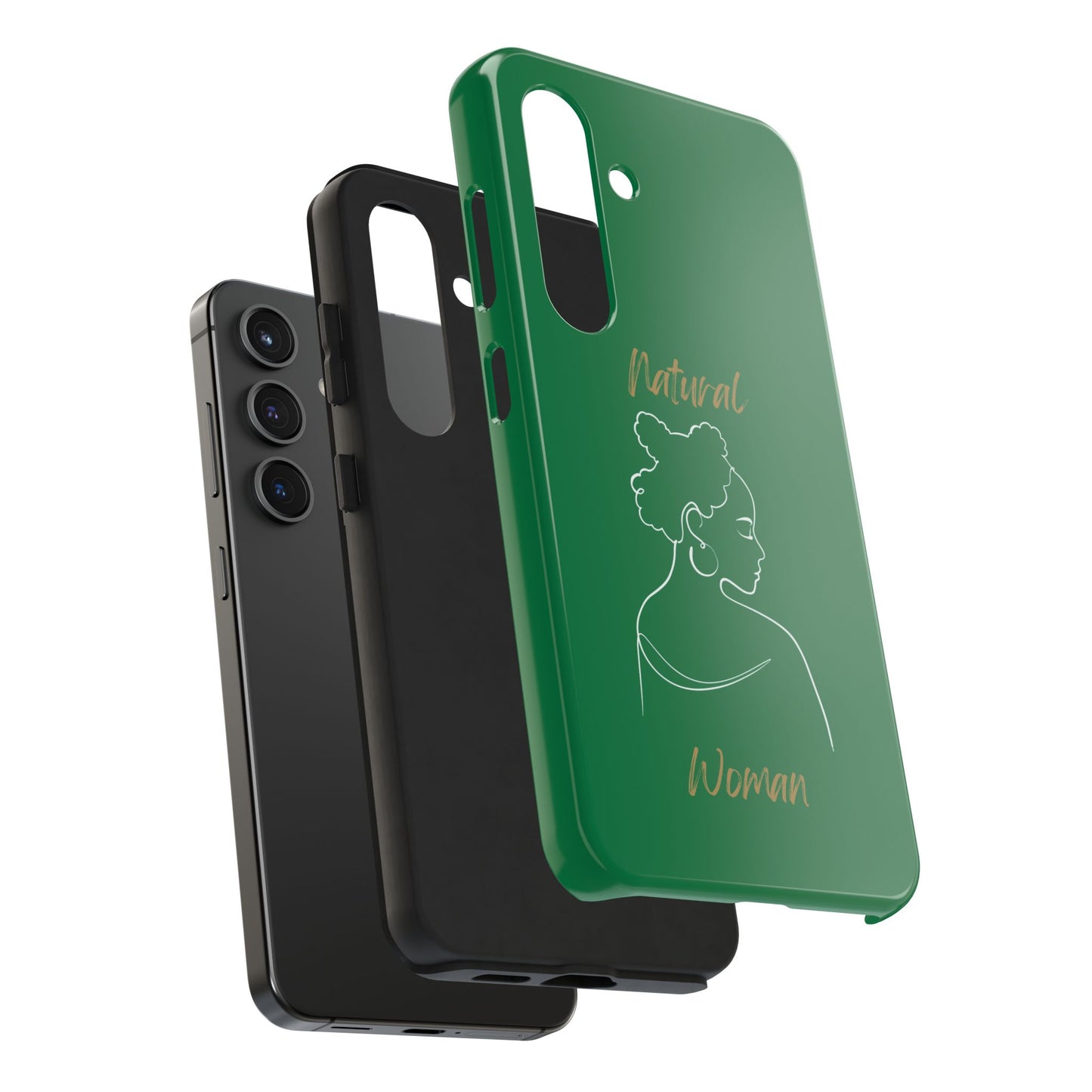 Natural Woman Twists (WL) Tough Phone Case DARK GREEN