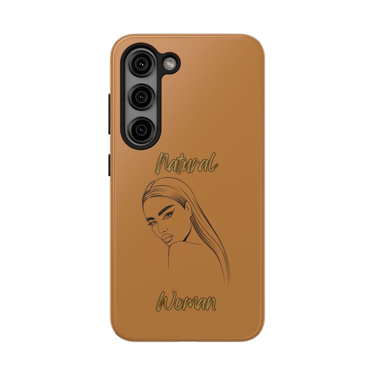 Natural Woman The Stare (BL)Tough Phone Cases LIGHT BROWN