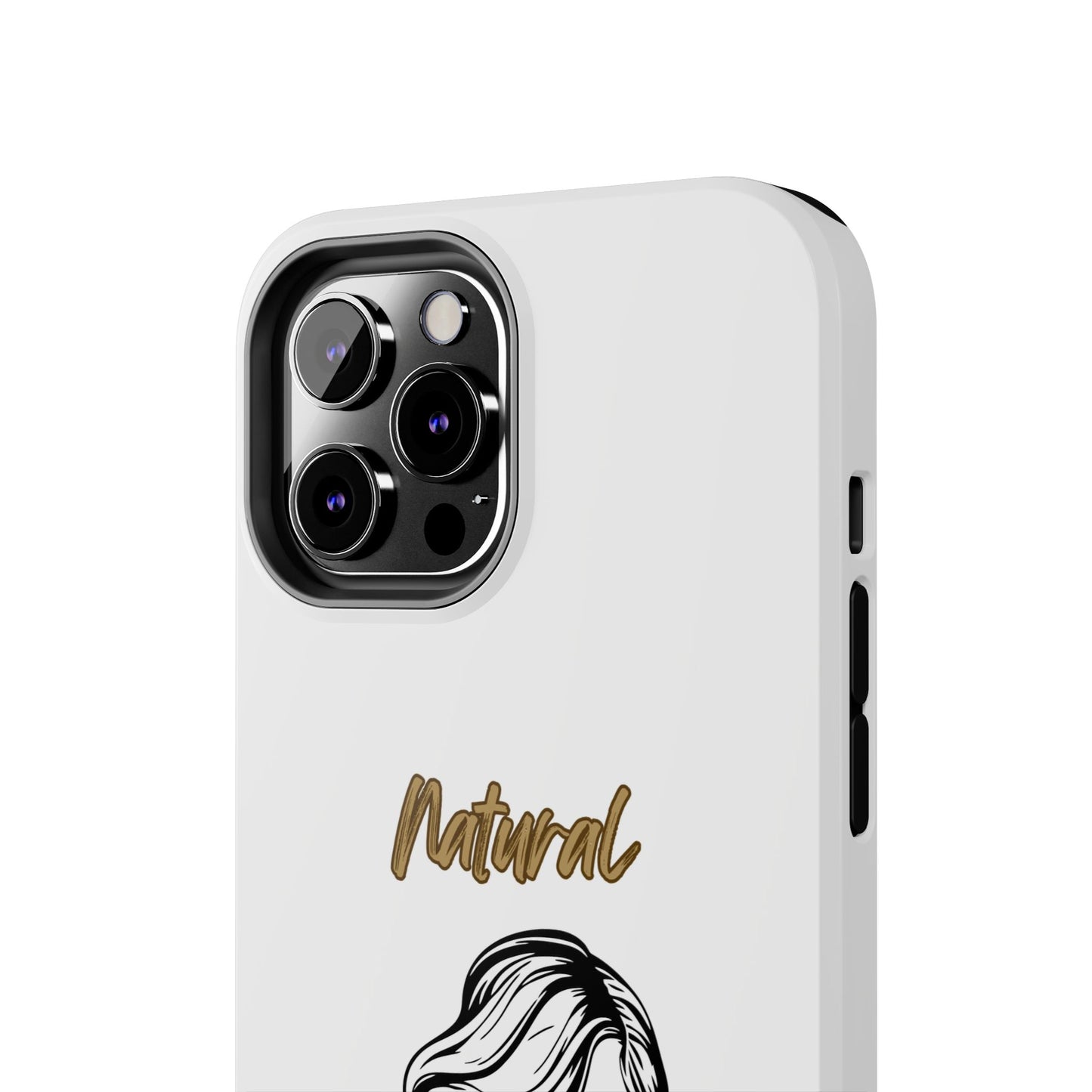 Natural Woman Long Curl (BL)Tough Phone Cases WHITE