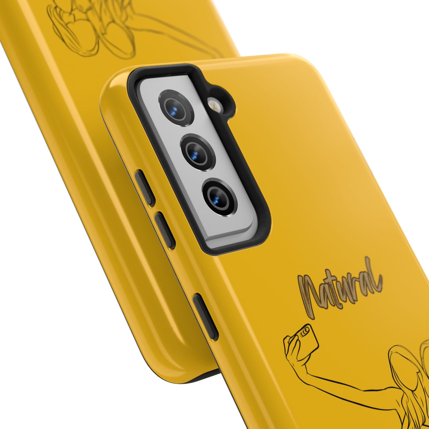 Natural Woman Friends Selfie (BL)Tough Phone Cases YELLOW