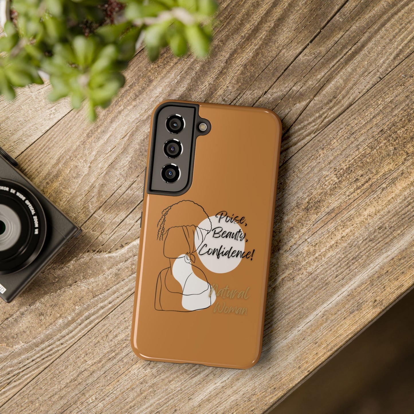 Natural woman Puff (BL)Tough Phone Cases LIGHT BROWN