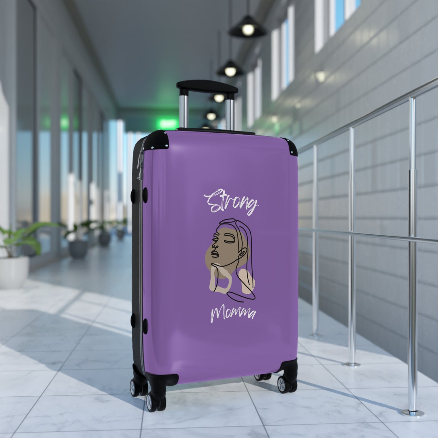 Strong Momma (WL) Luggage Bags LIGHT PURPLE