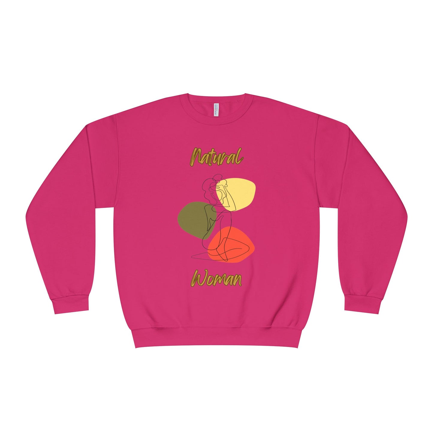 Natural Woman Colorful Pose (BL) Crewneck Sweatshirt