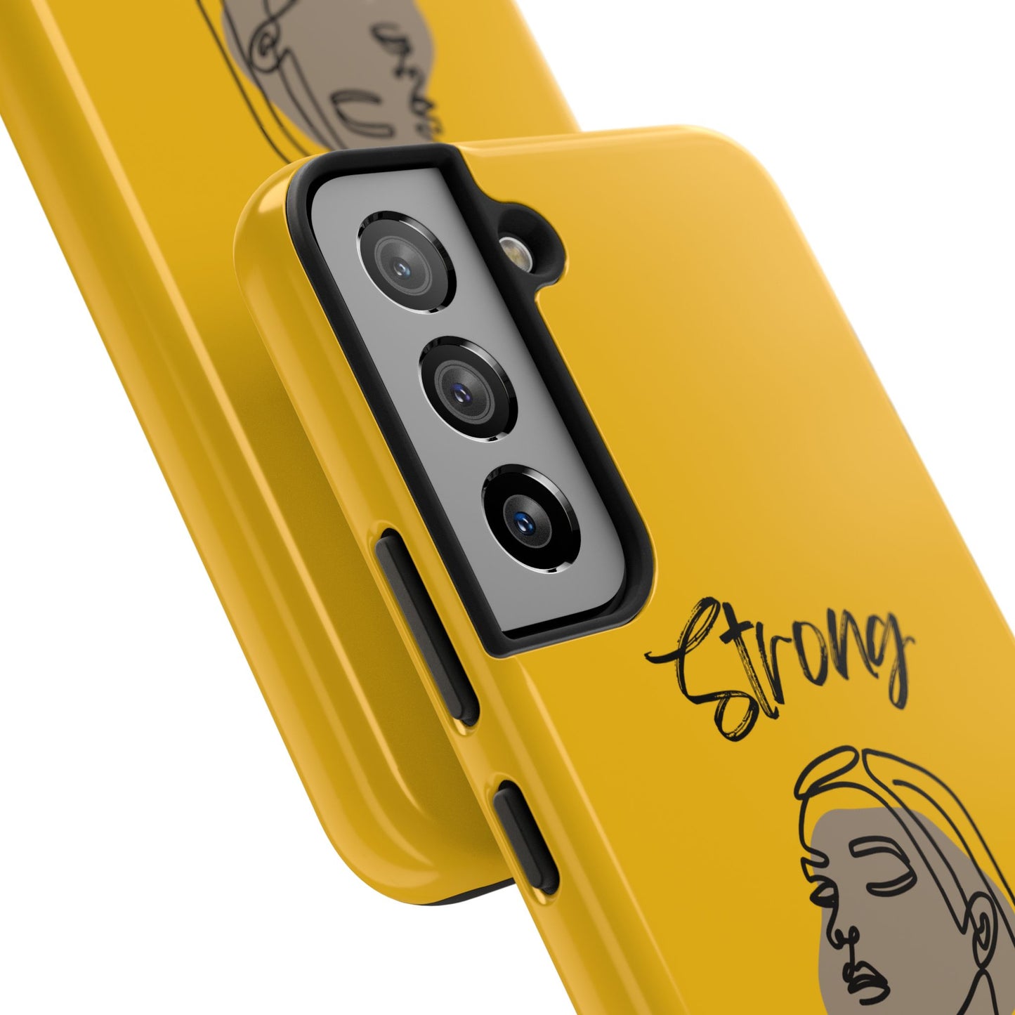 STRONG MOMMA Samsung Galaxy Tough Phone Cases (BL) Yellow