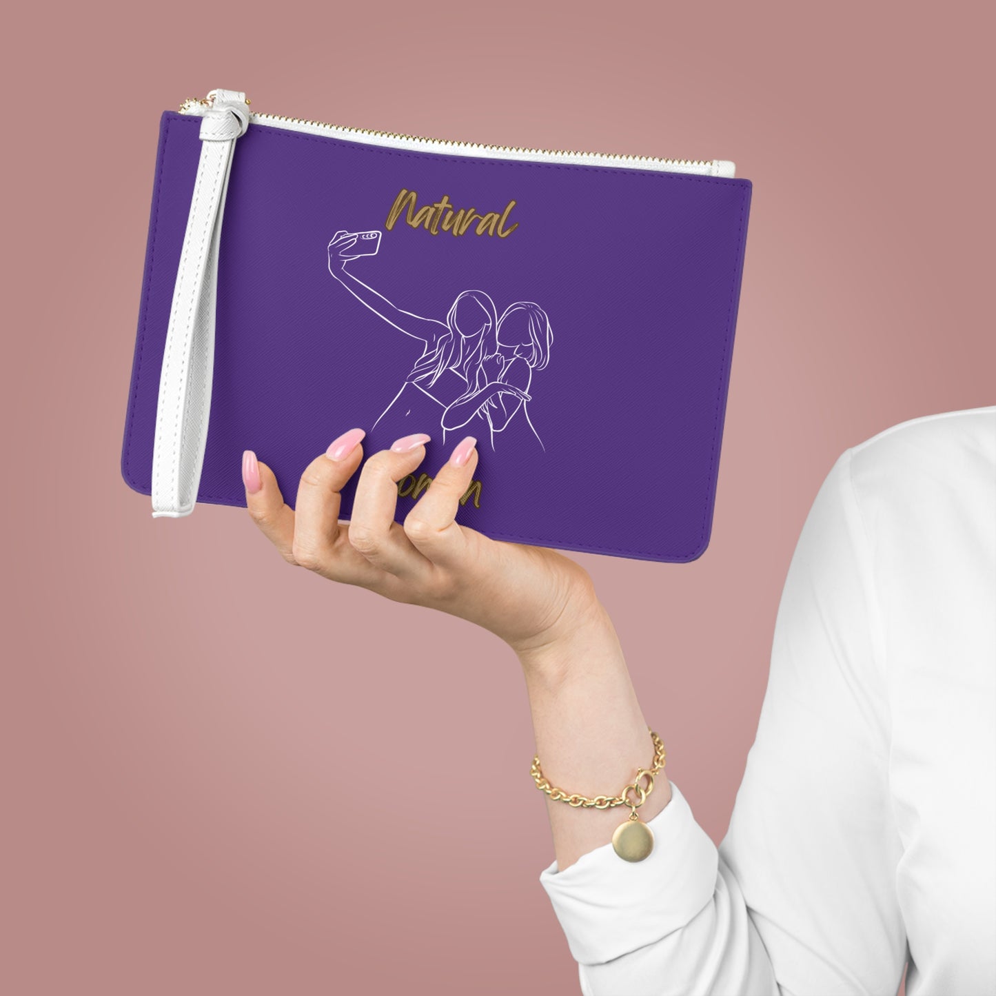 Natural Women Friends Selfie (WL) Clutch Bag PURPLE