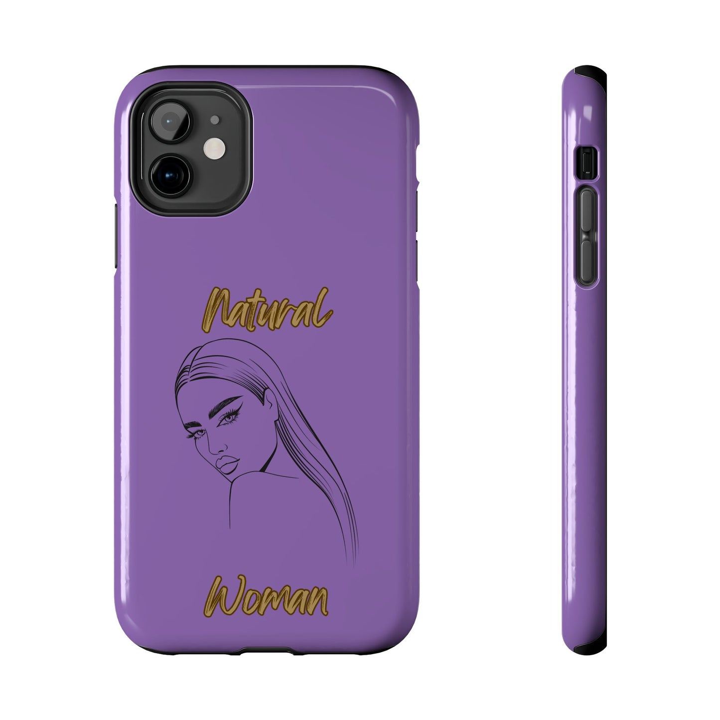 Natural Woman The Stare (BL)Tough Phone Cases LIGHT PURPLE