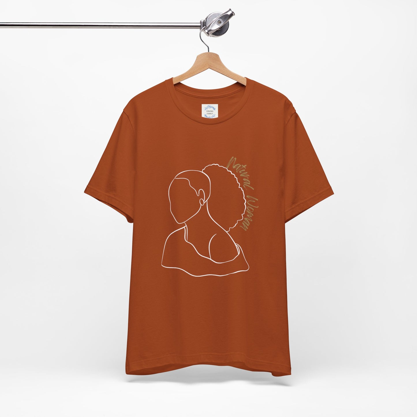 Natural Woman Behind Head Puff (WL) Short Sleeve T-Shirt
