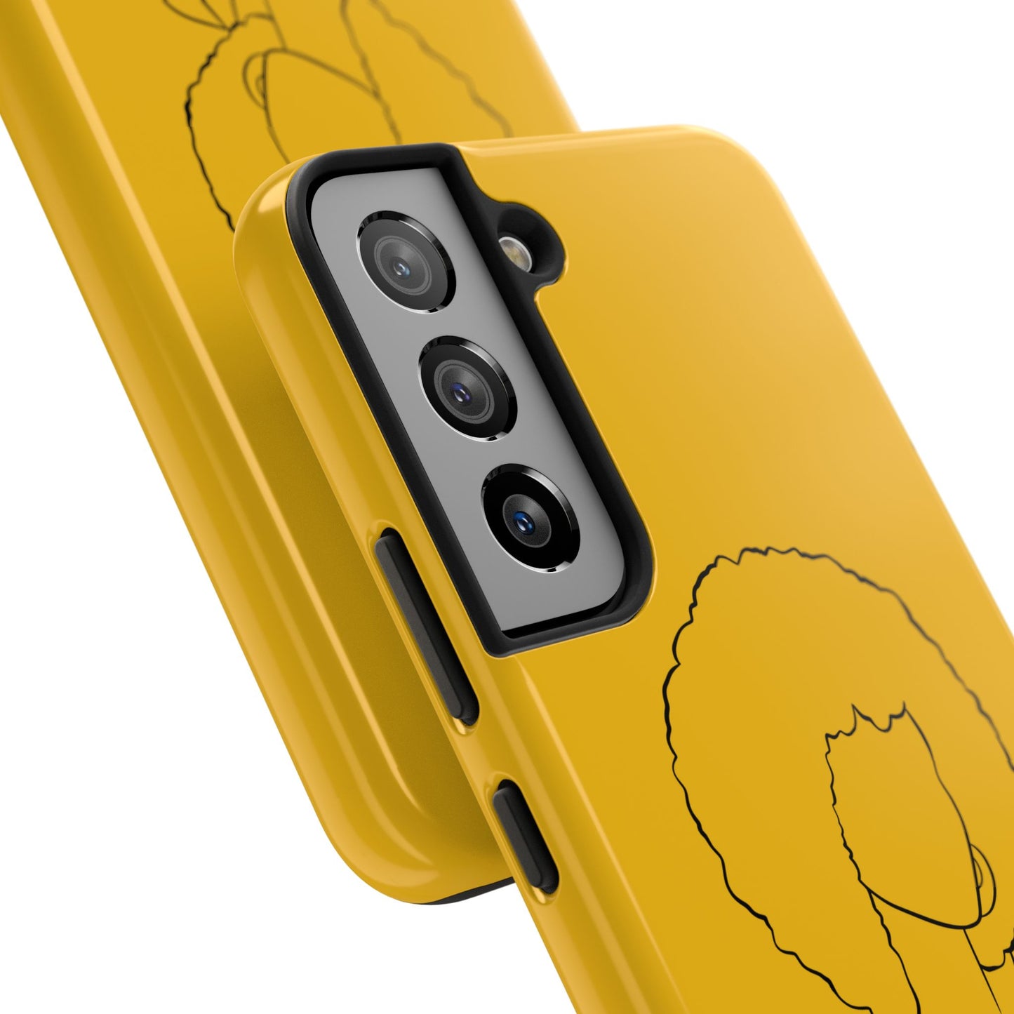 Natural Woman Afro (BL) Tough Phone Case YELLOW