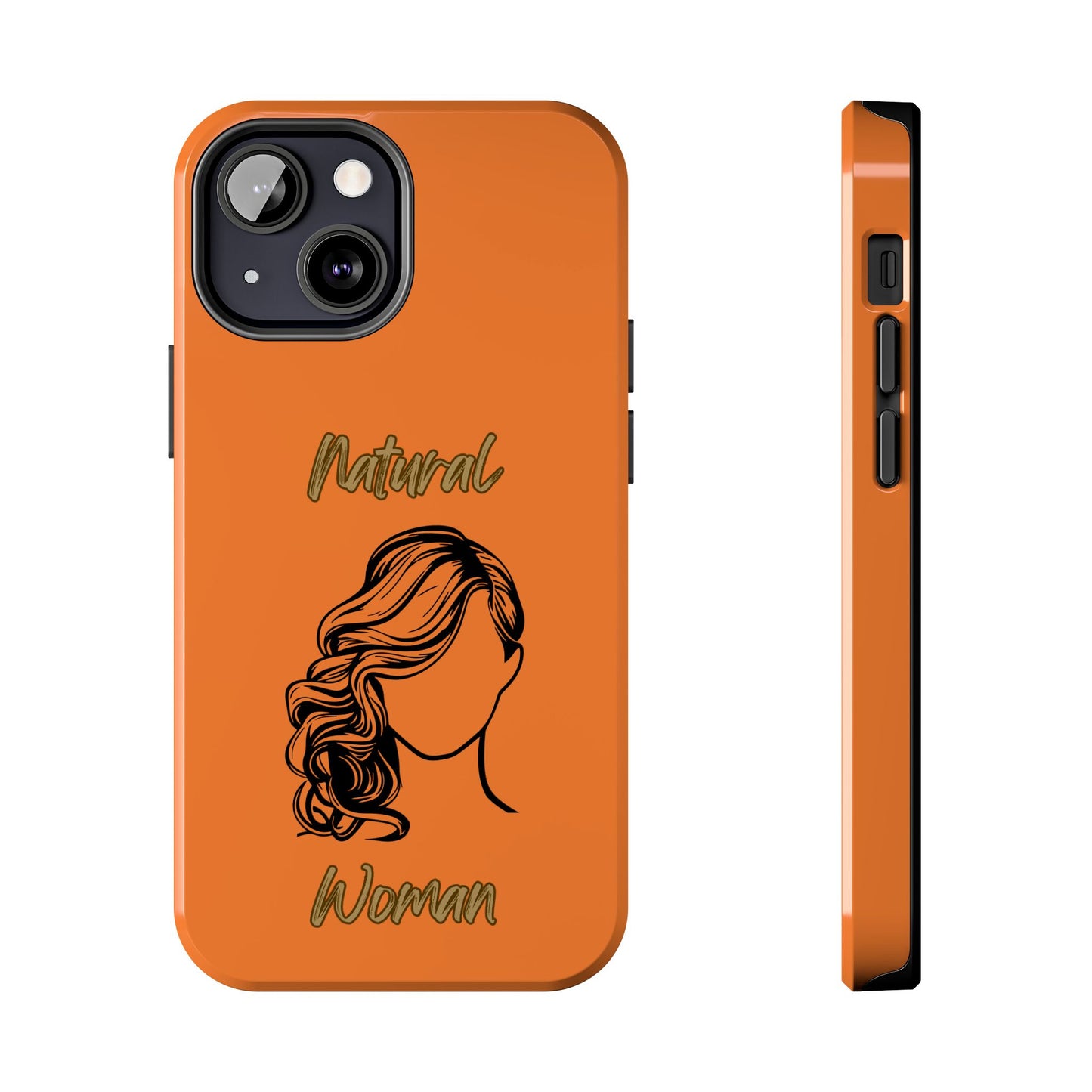 Natural Woman Long Curl (BL)Tough Phone Cases CRUSTA
