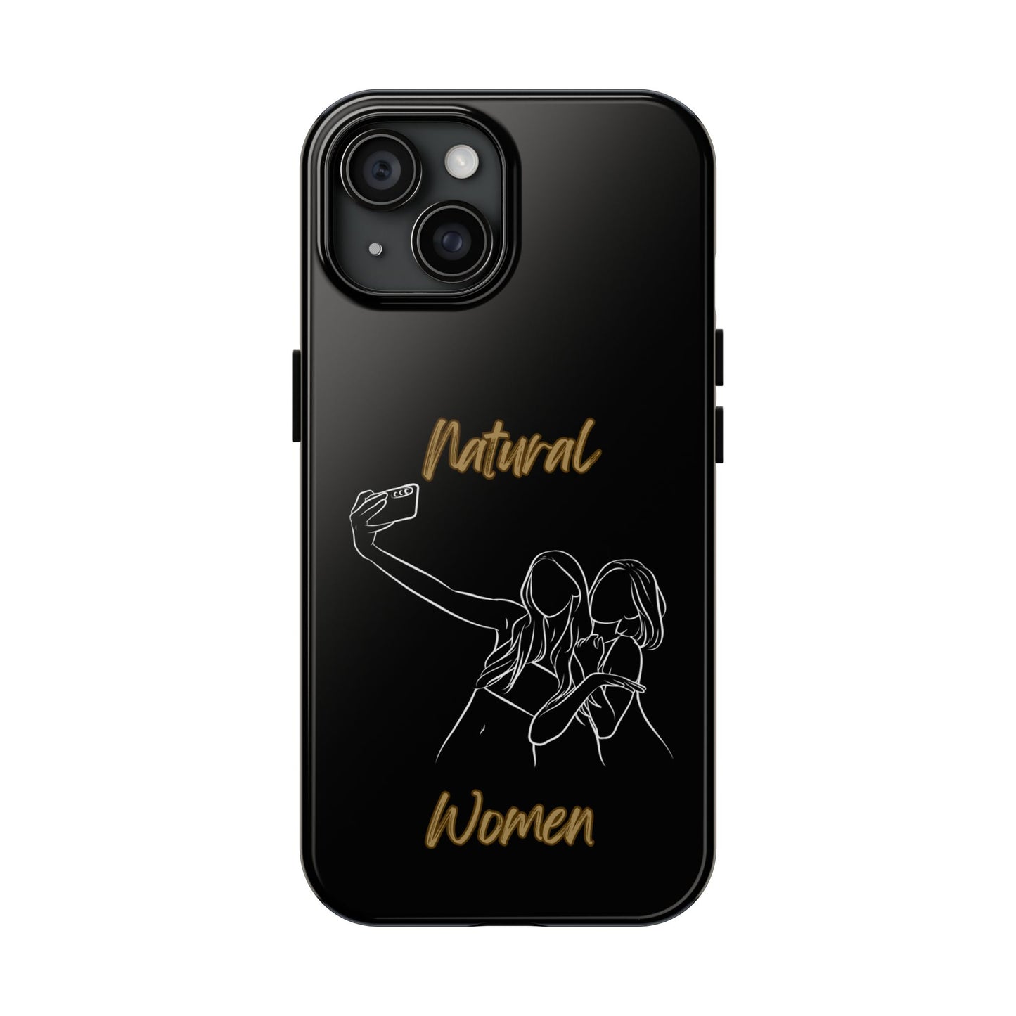 Natural Woman Friends Selfie (WL)Tough Phone Cases BLACK