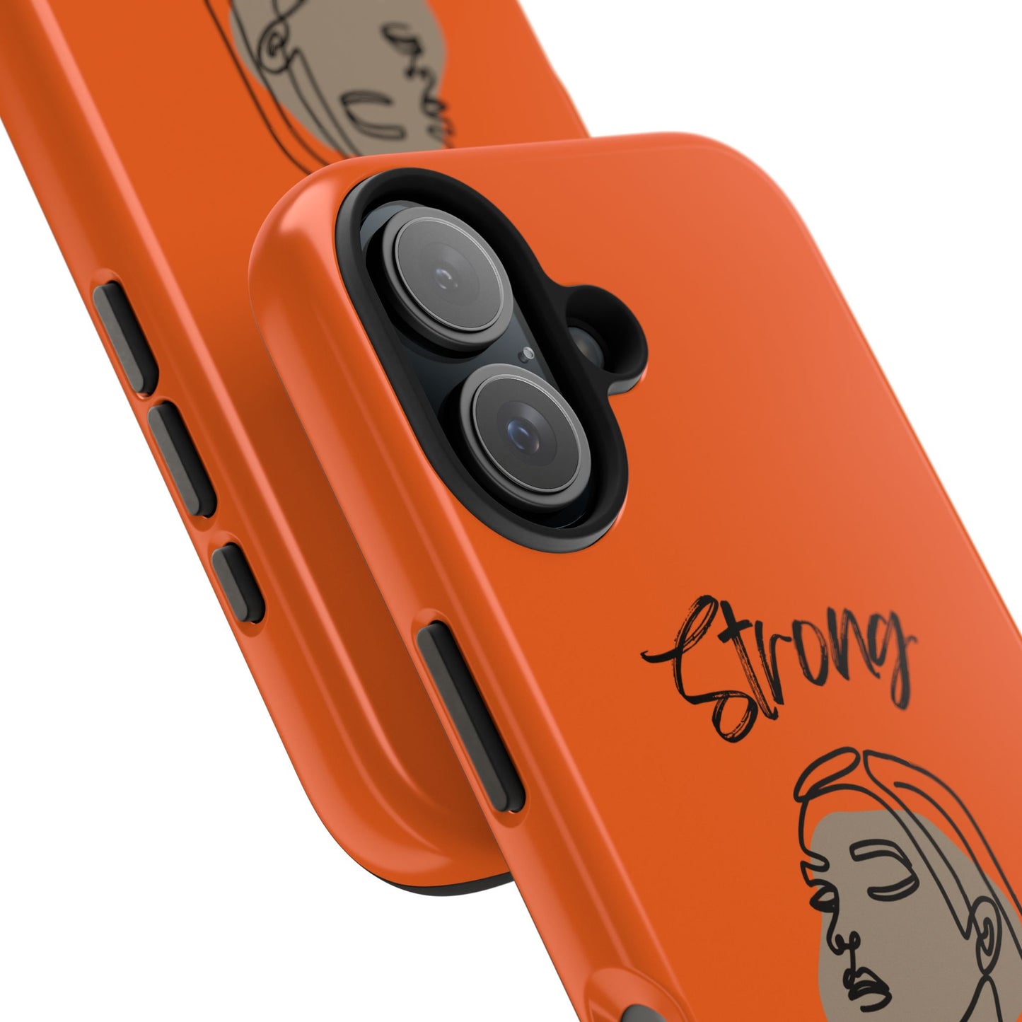 STRONG MOMMA Samsung Galaxy Tough Phone Cases (BL) Orange