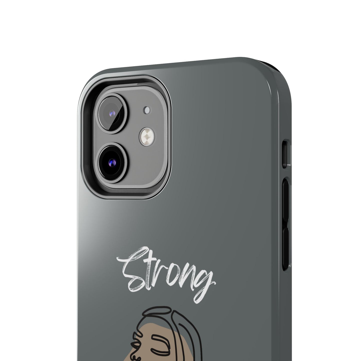 Strong Momma (WL) Tough Phone Cases DARK GREY