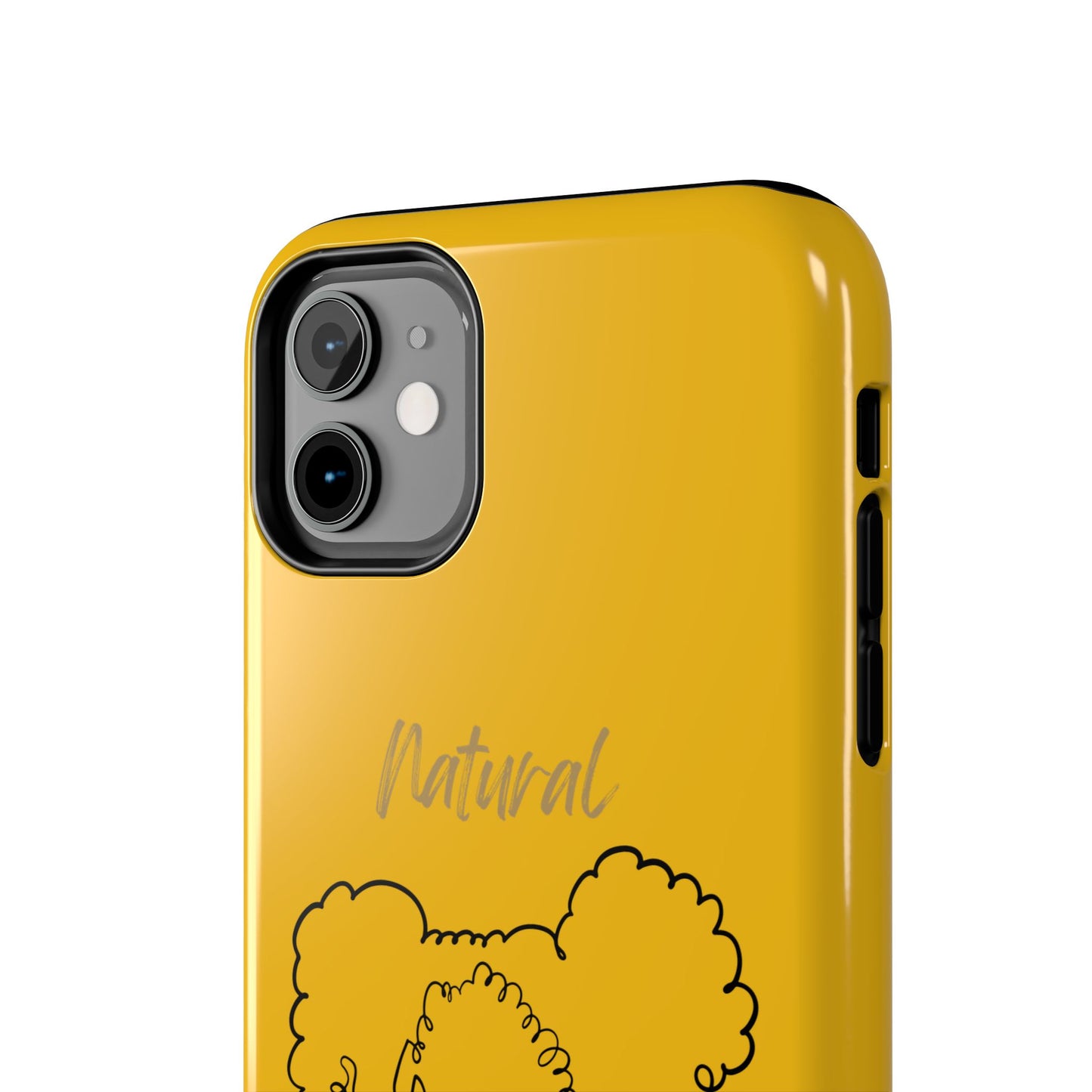 Natural Woman Twin Puffs (BL) Tough Phone Cases YELLOW