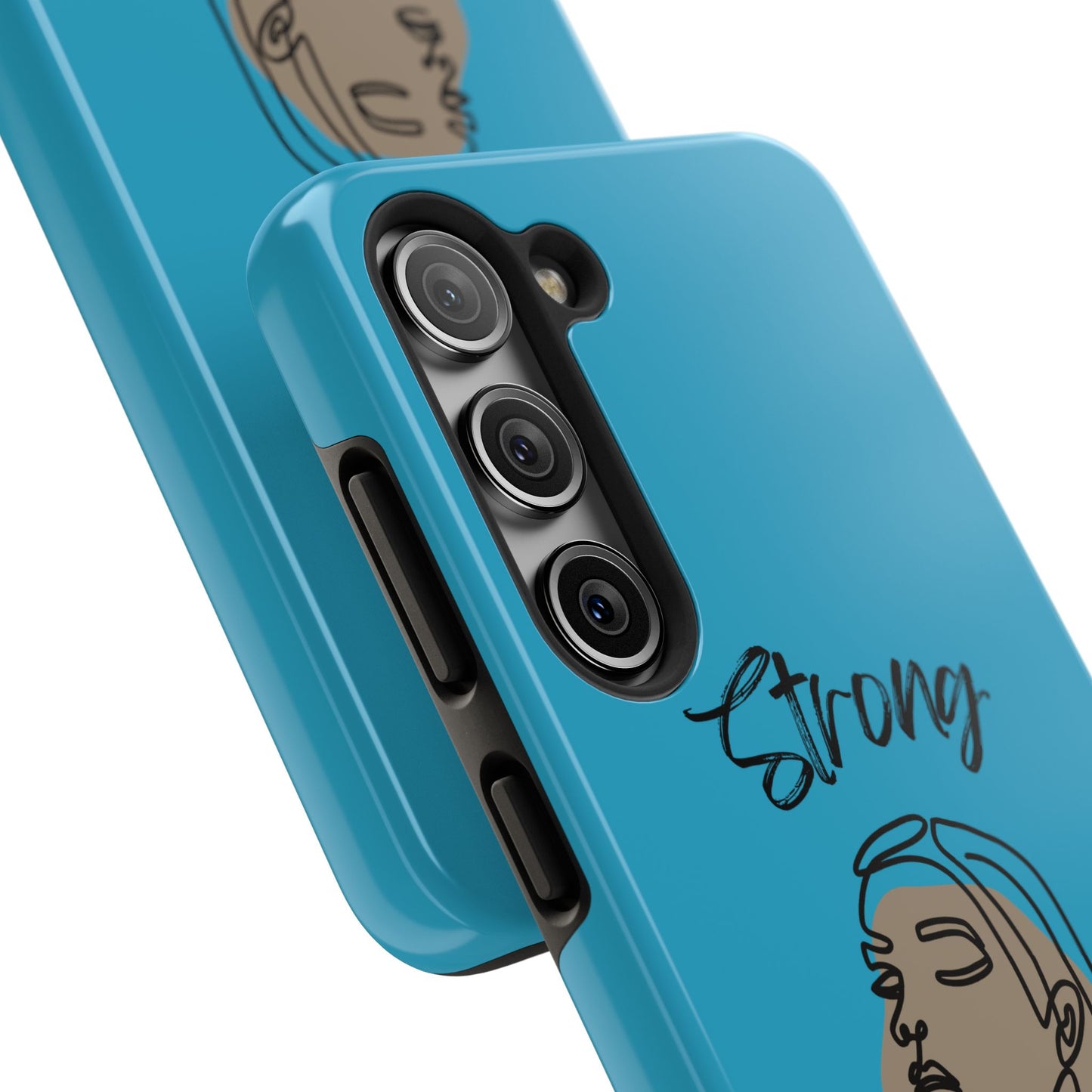STRONG MOMMA Samsung Galaxy Tough Phone Cases (BL) Turquoise